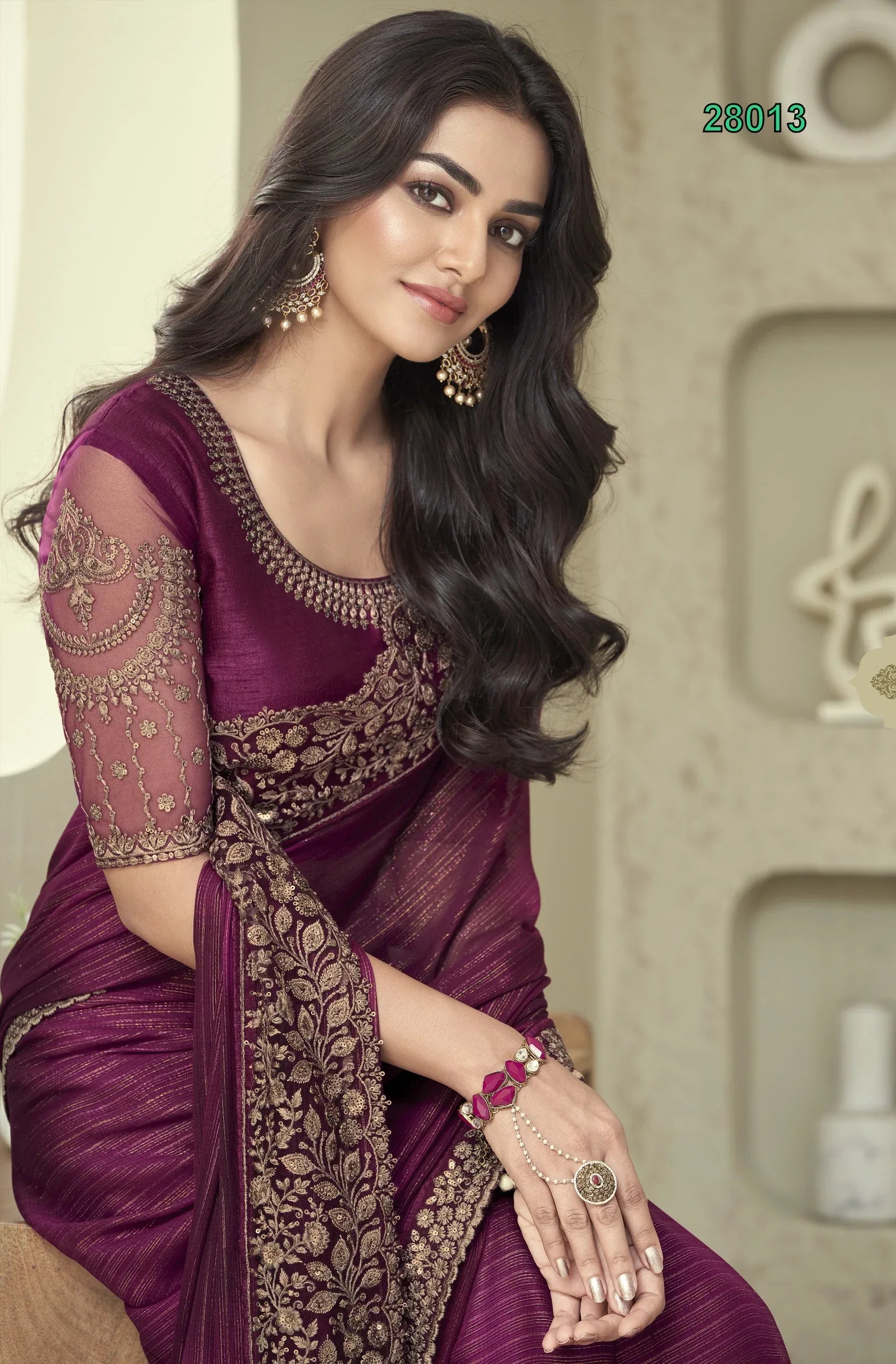 Beautiful Designer Party Wear Soft Silk Saree