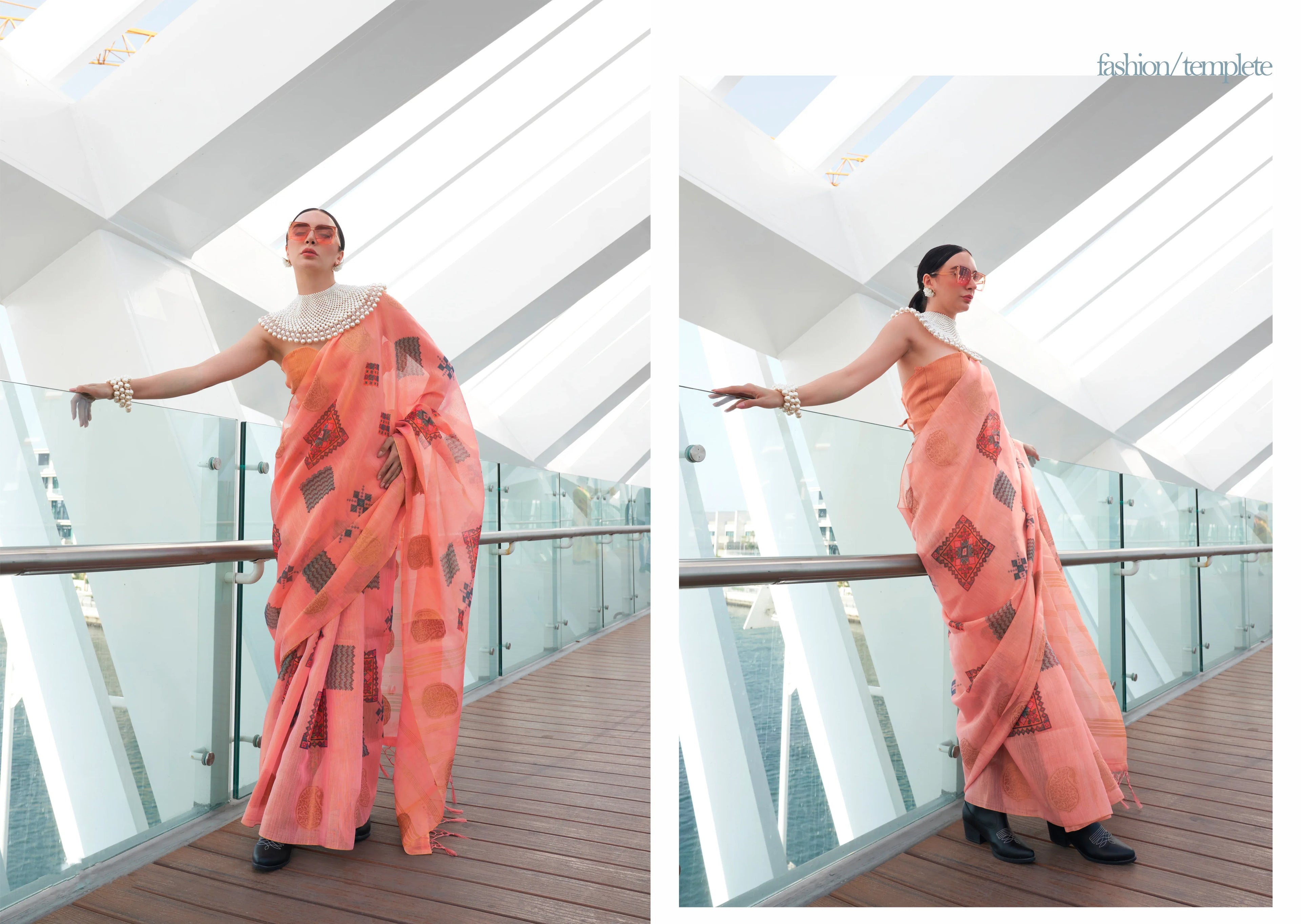 Beautiful Designer Silk Printed Handloom Zari Tissue Saree
