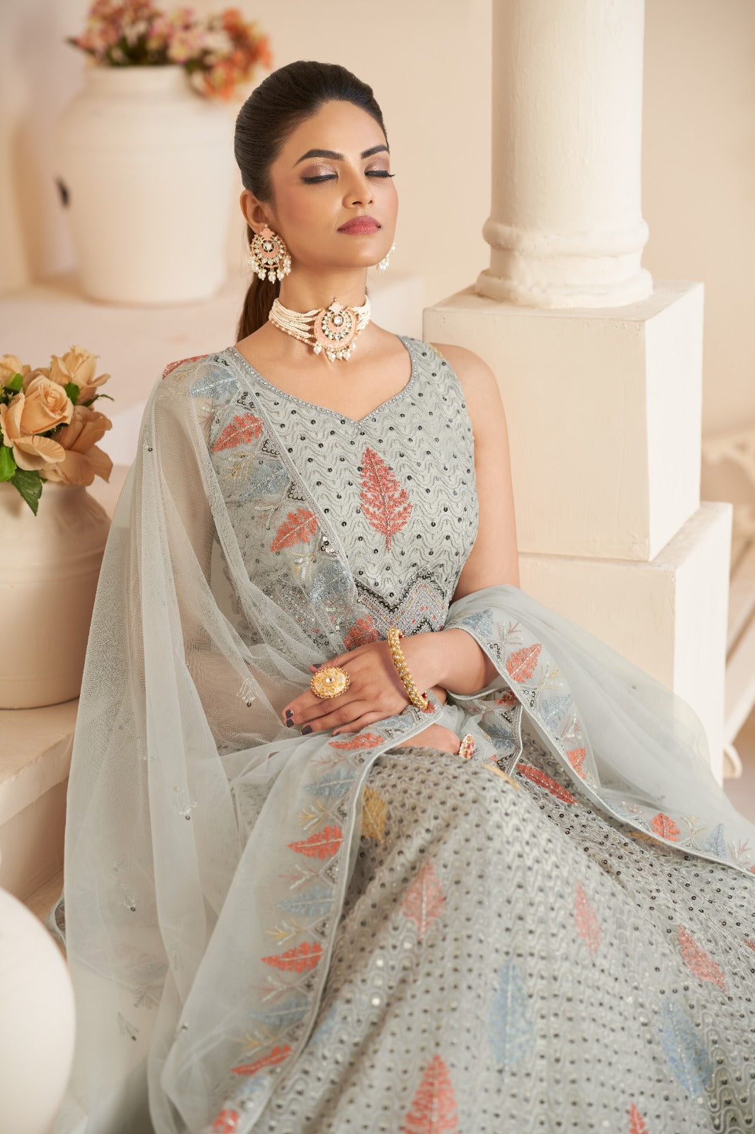 Beautiful Designer Party Wear Soft Net Lehenga Choli