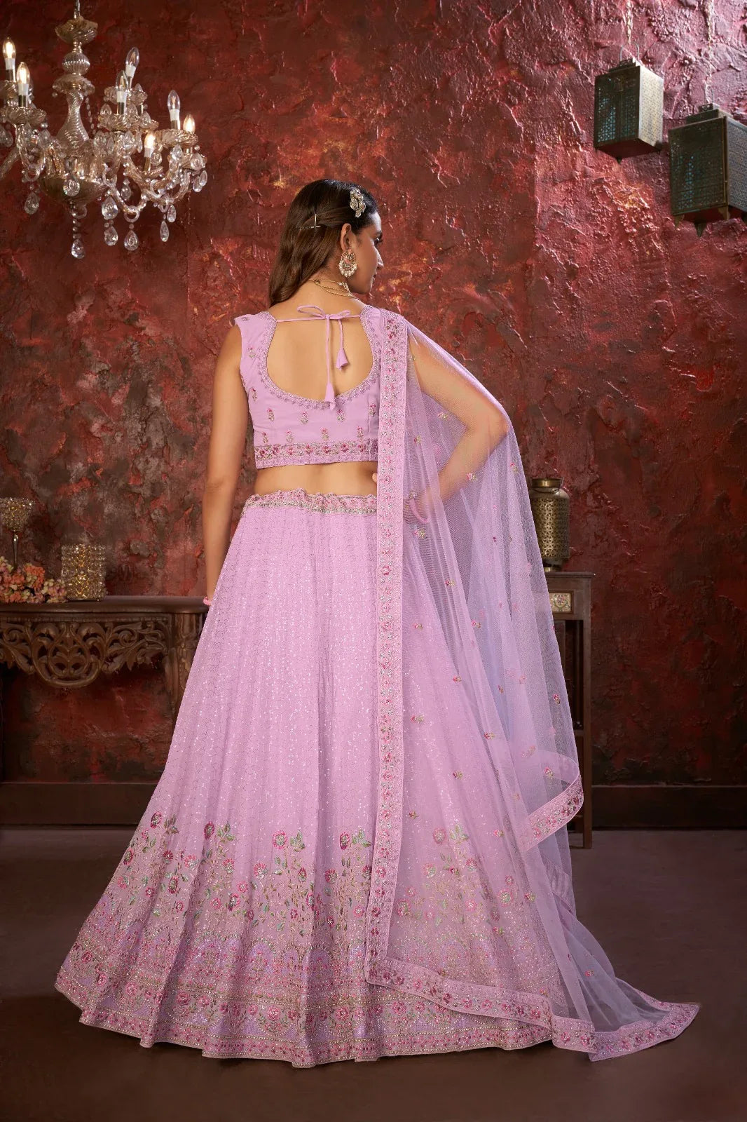 Beautiful Designer Party Wear Fox Georgette Lehenga Choli