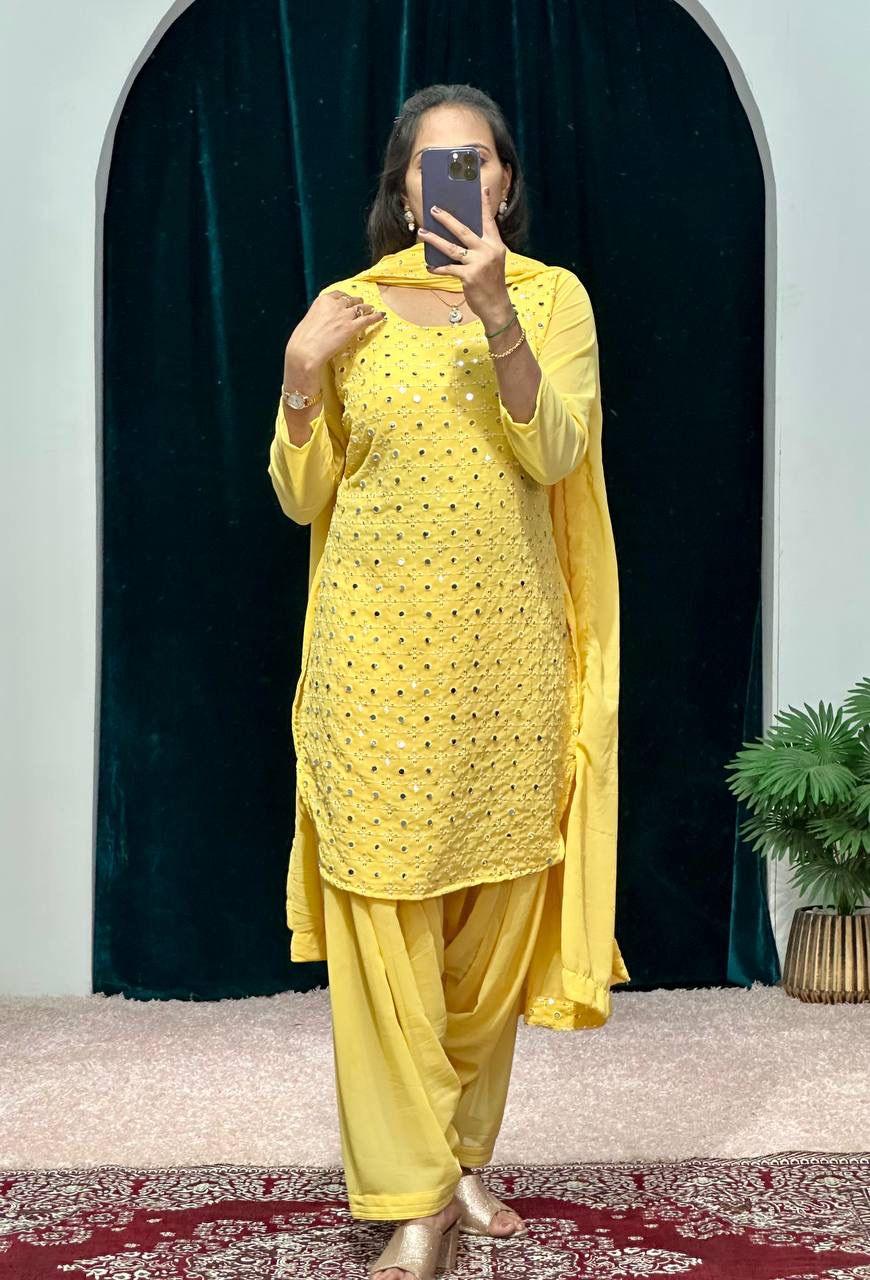 Beautiful Designer Summer Special Georgette Patiyalaa Suit
