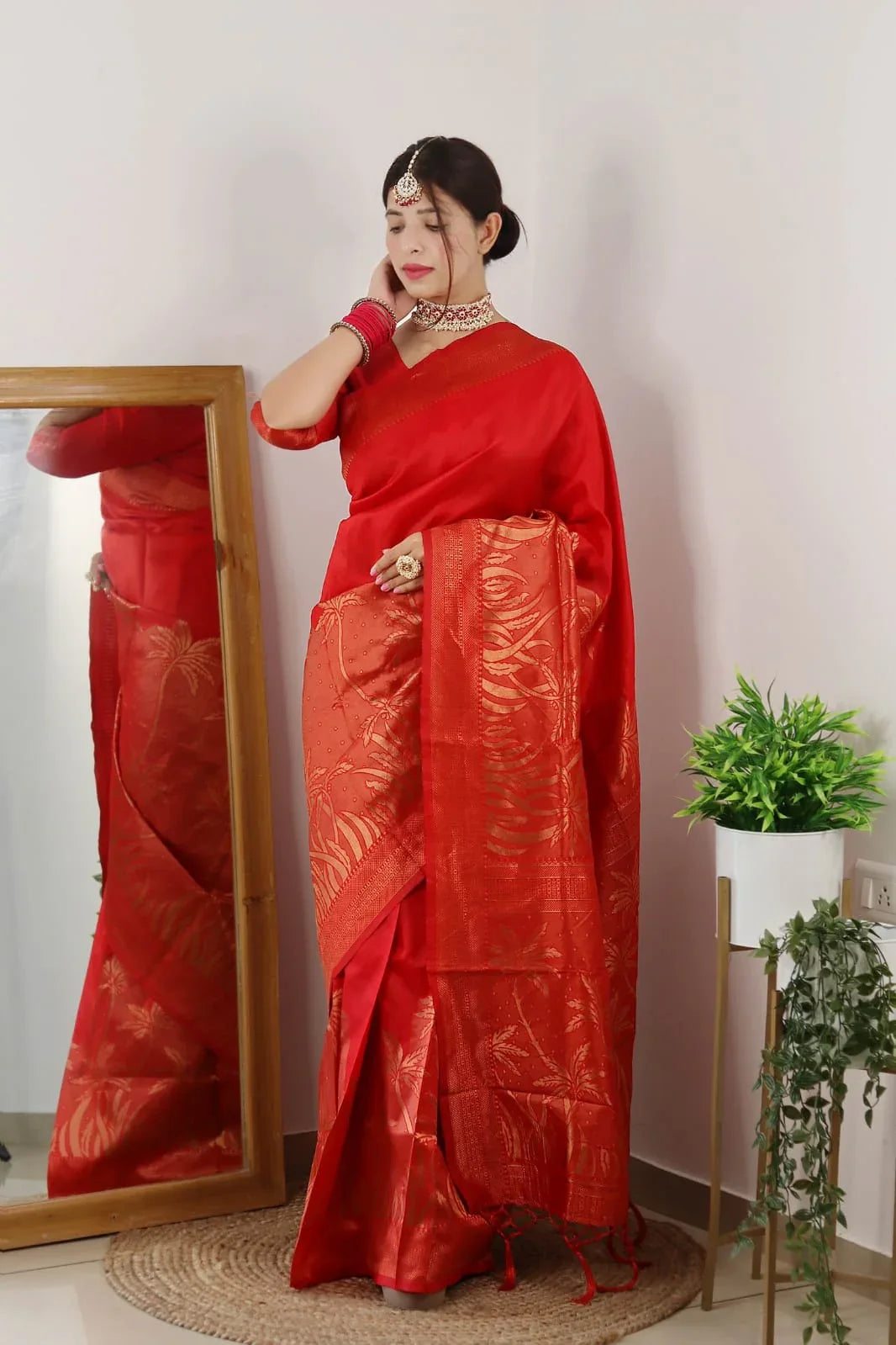 Beautiful Designer Summer Special Soft Litchi Silk Saree