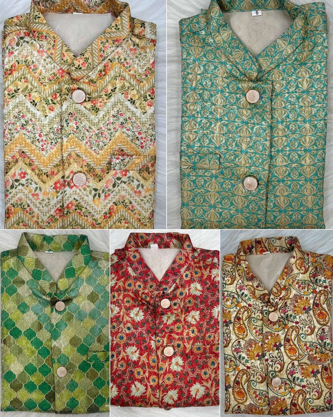 Festival Kid's Boys Ready to Wear Kurta Pyjama with Koti Jacket