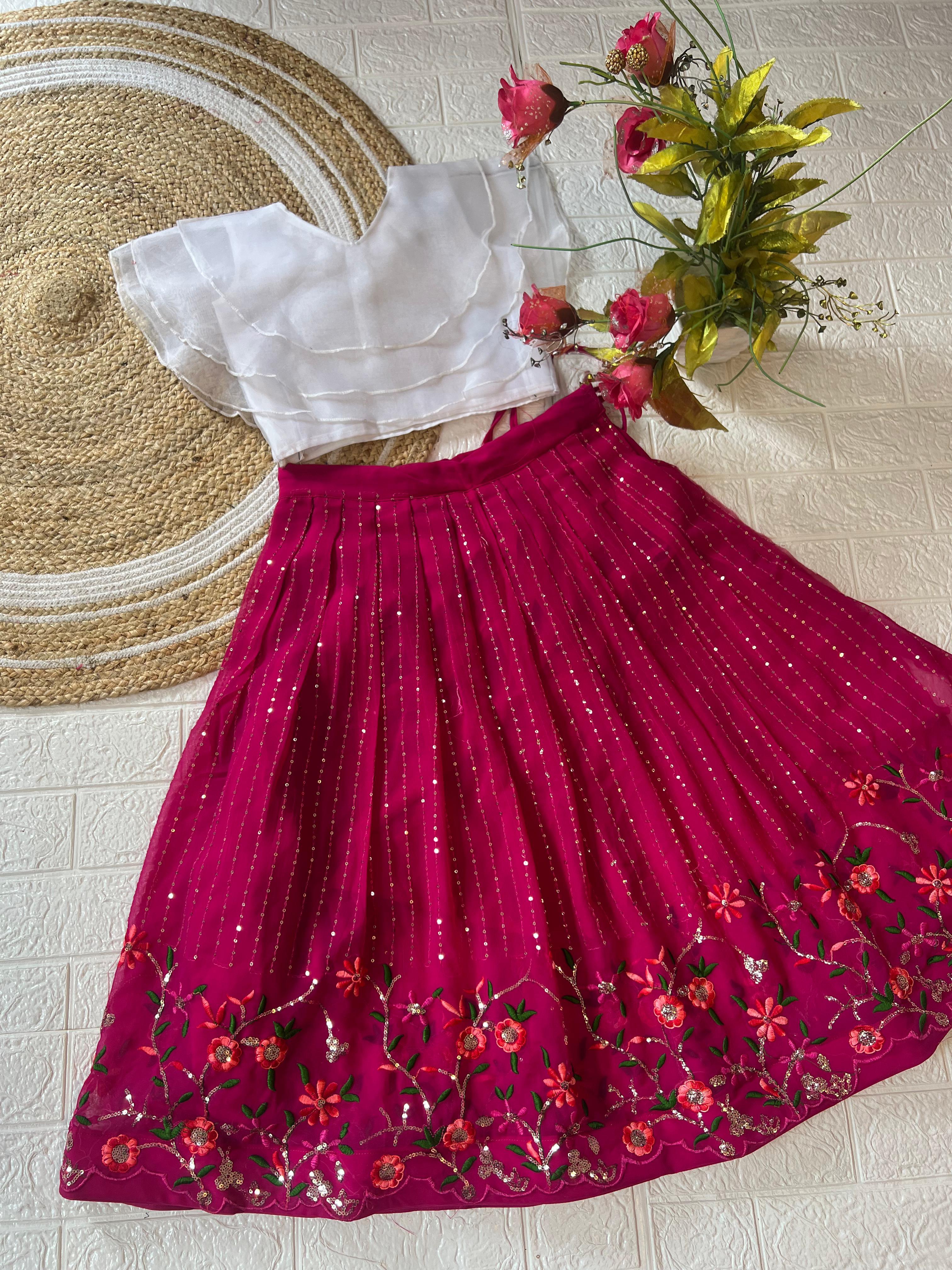 Beautiful Designer Soft Georgette Kid&