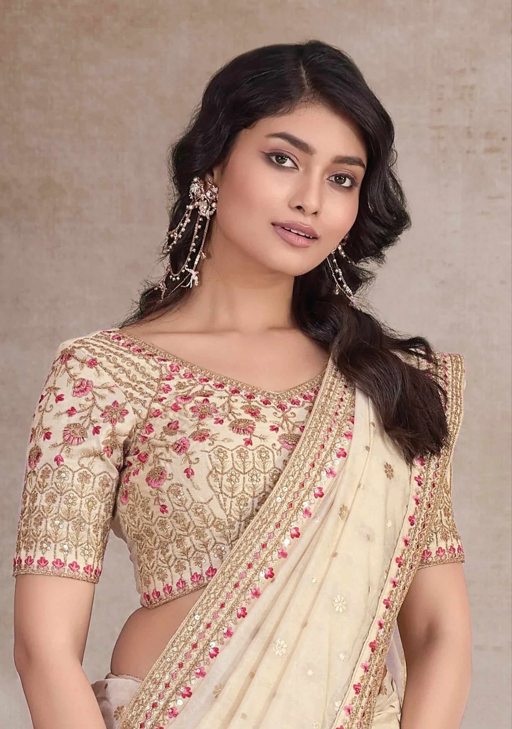 Beautiful Designer Occasion Wear Pure Organza Saree