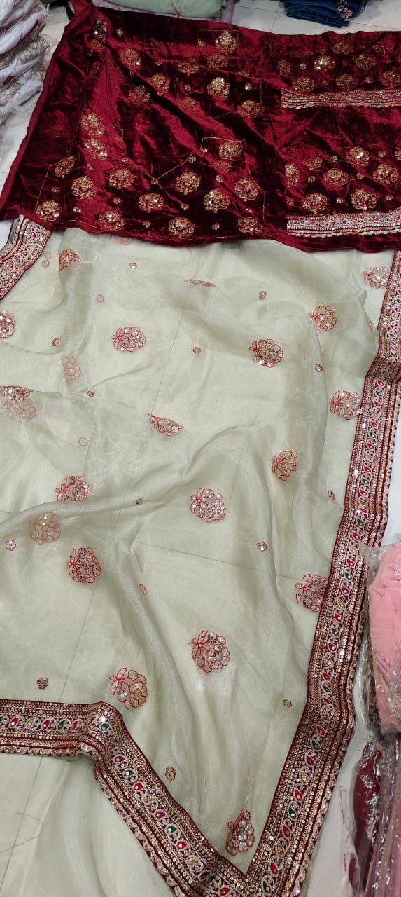 Beautiful Designer Heavy Soft Tissu Orgenza Silk Saree