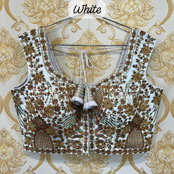 Beautiful Designer Readymade Codding+Thread Work Blouse