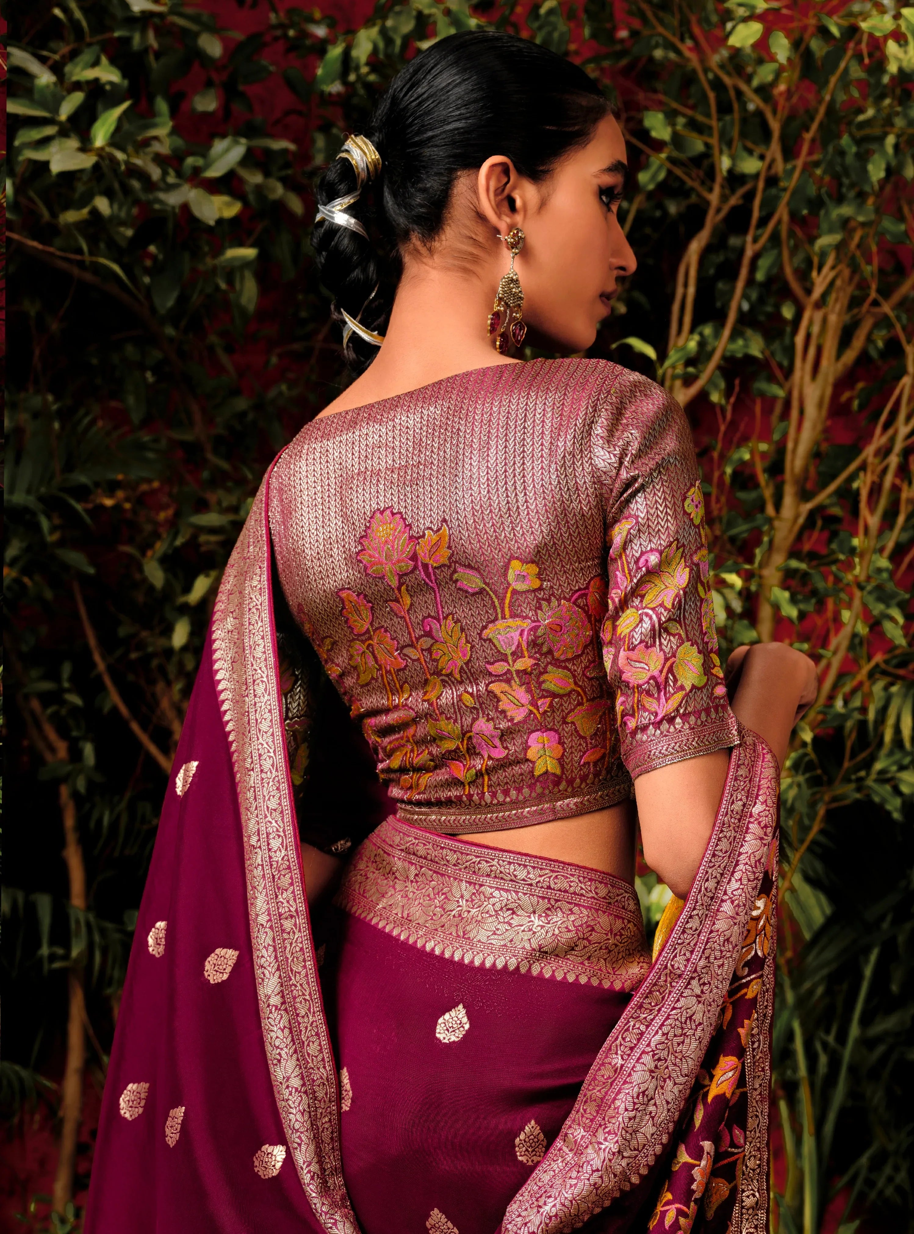 Beautiful Designer Wedding Wear Pure Viscose Dola Silk Saree