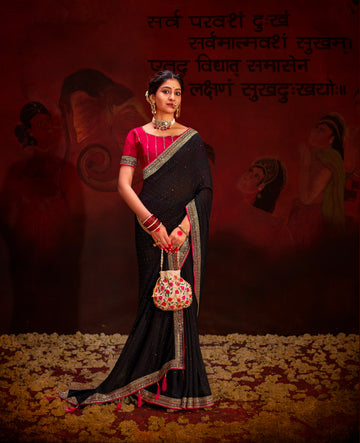 Beautiful Designer Occasion Wear Heavy Vichitra Silk Saree