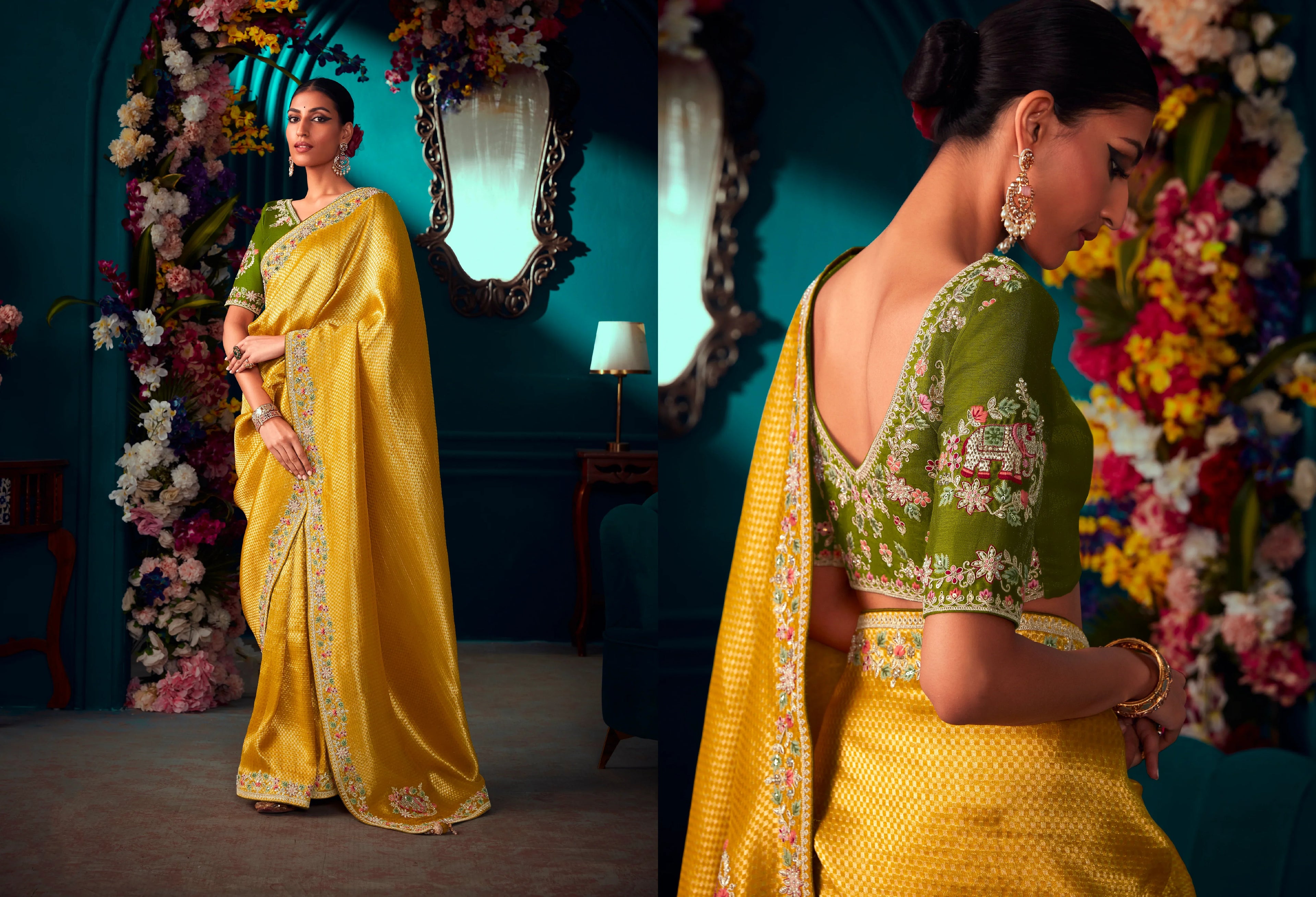 Beautiful Designer Wedding Wear Pure Banarasi Kanjivaram Saree