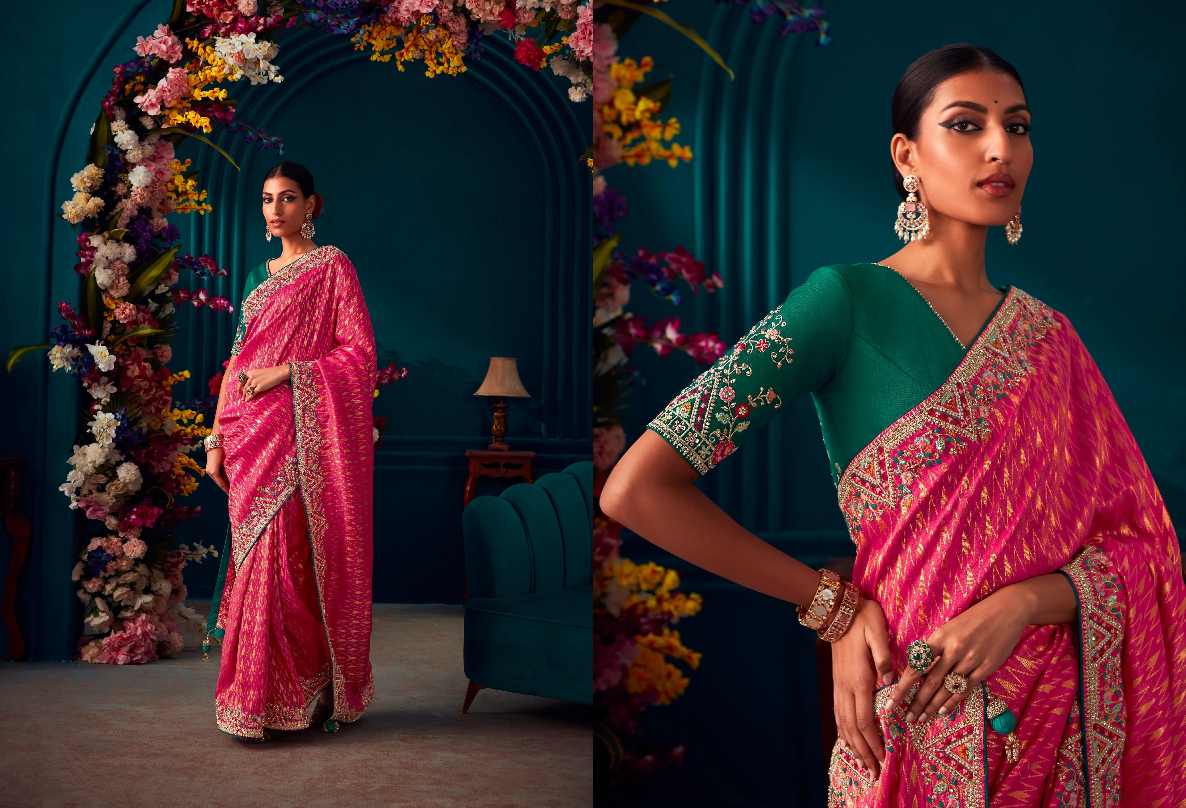 Beautiful Designer Wedding Wear Pure Banarasi Kanjivaram Saree
