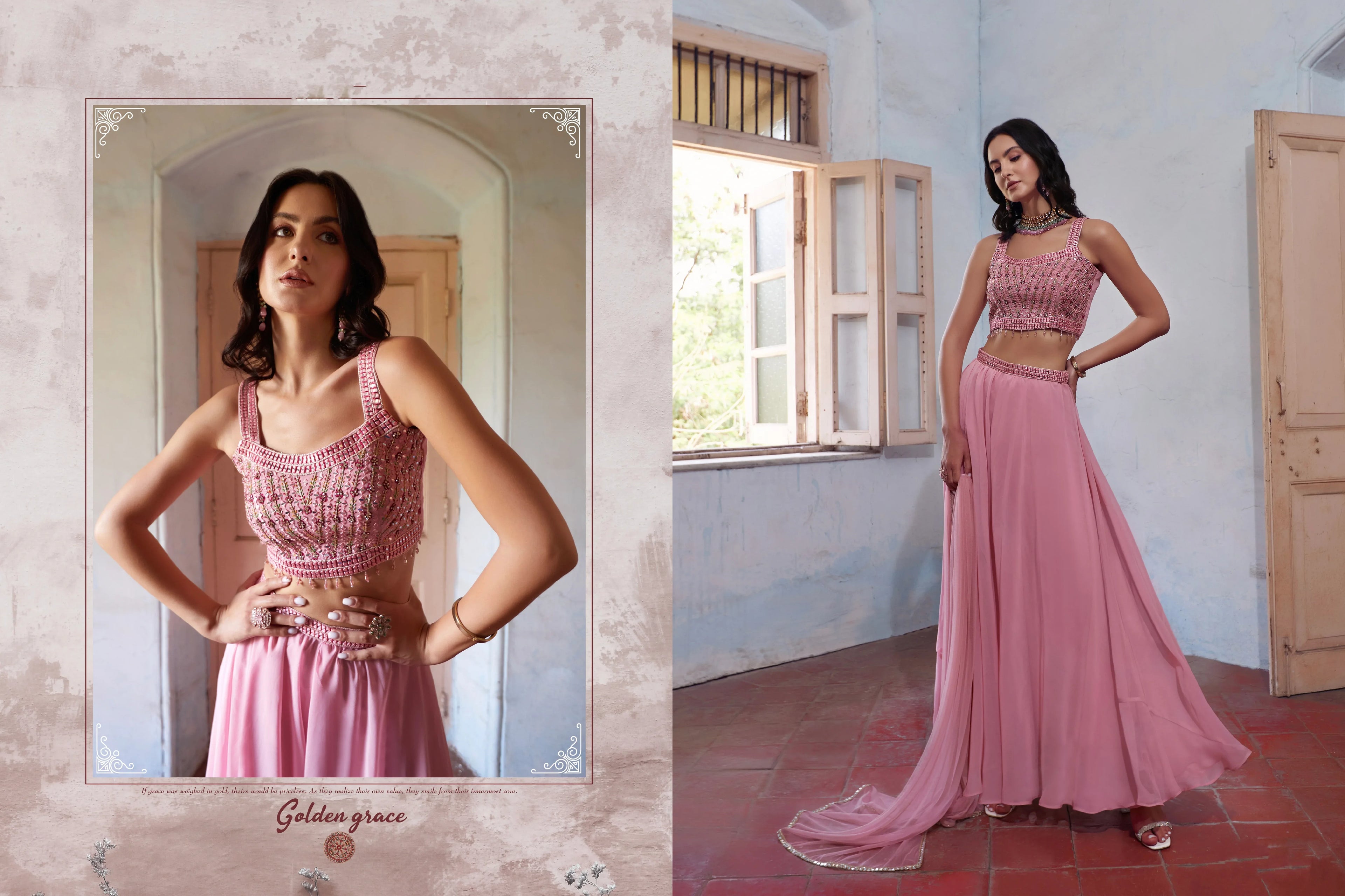 Beautiful Designer Wedding Wear Readymade Lehenga Choli