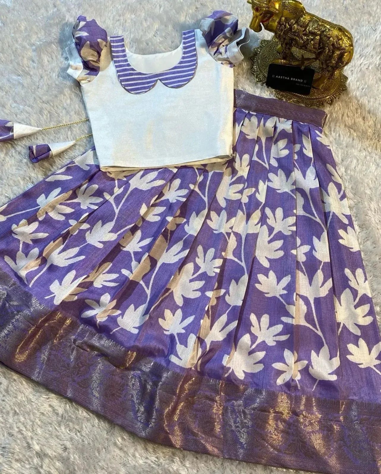 Beautiful Designer Party Wear Soft Silk Kid&