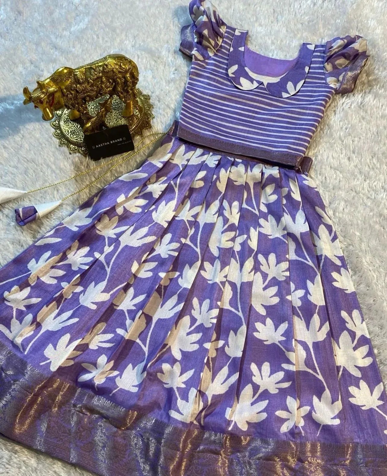 Beautiful Designer Party Wear Soft Silk Kid&