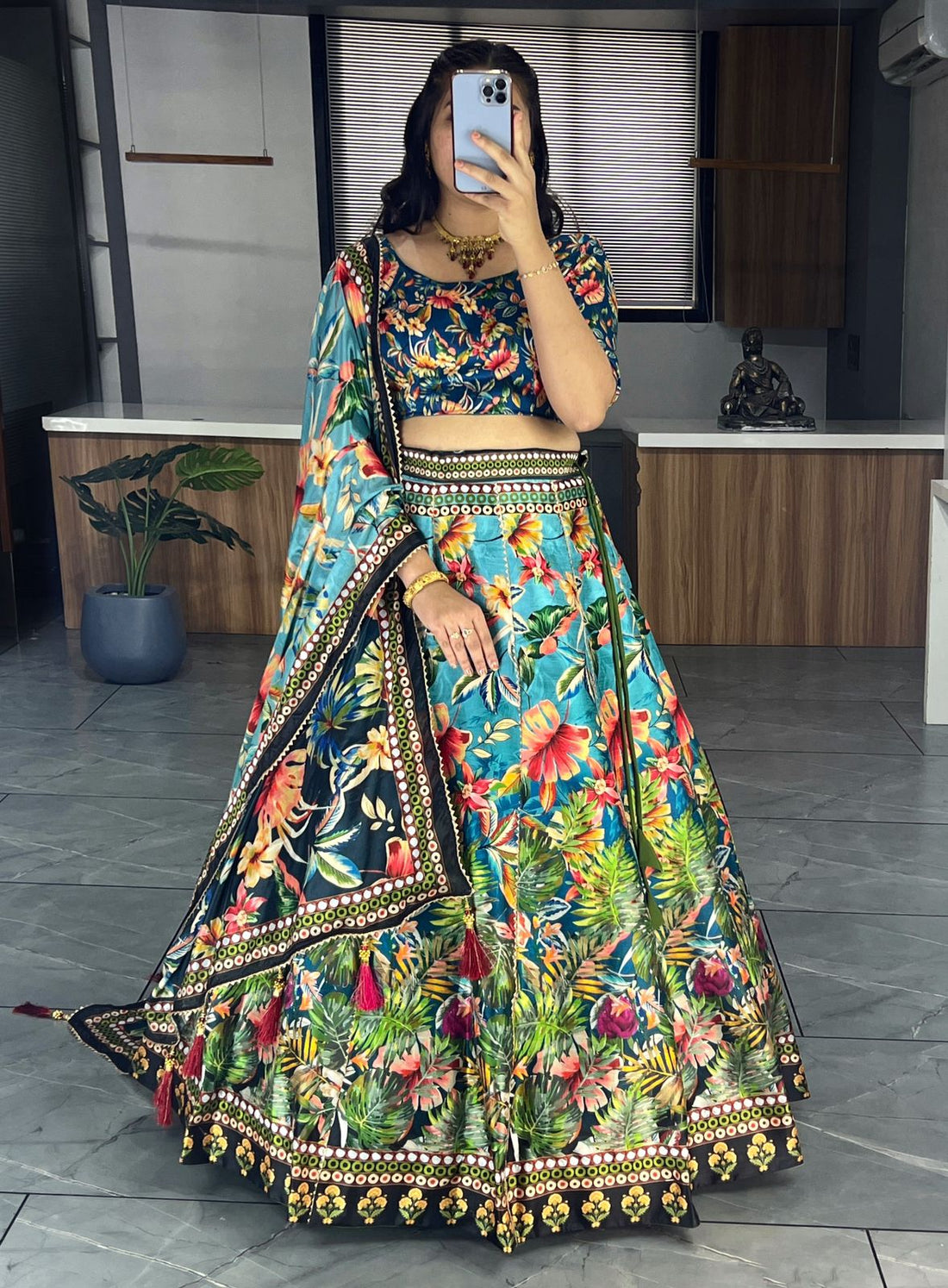 Beautiful Designer Patola Digital Print Lehenga Choli