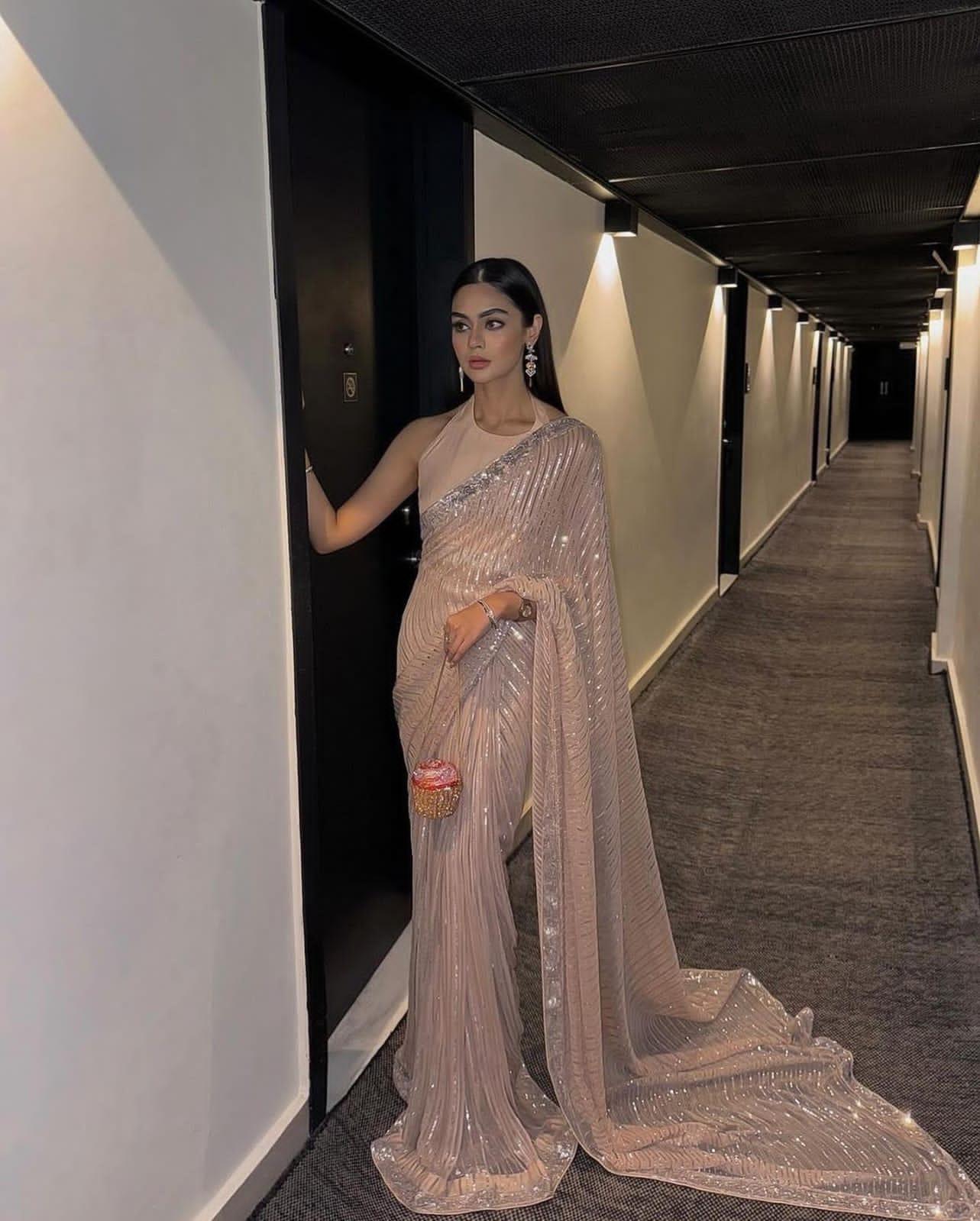 Beautiful Designer Mono Silk Soft Georgette Saree