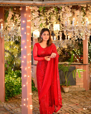 Beautiful Designer Mono Silk Soft Georgette Saree