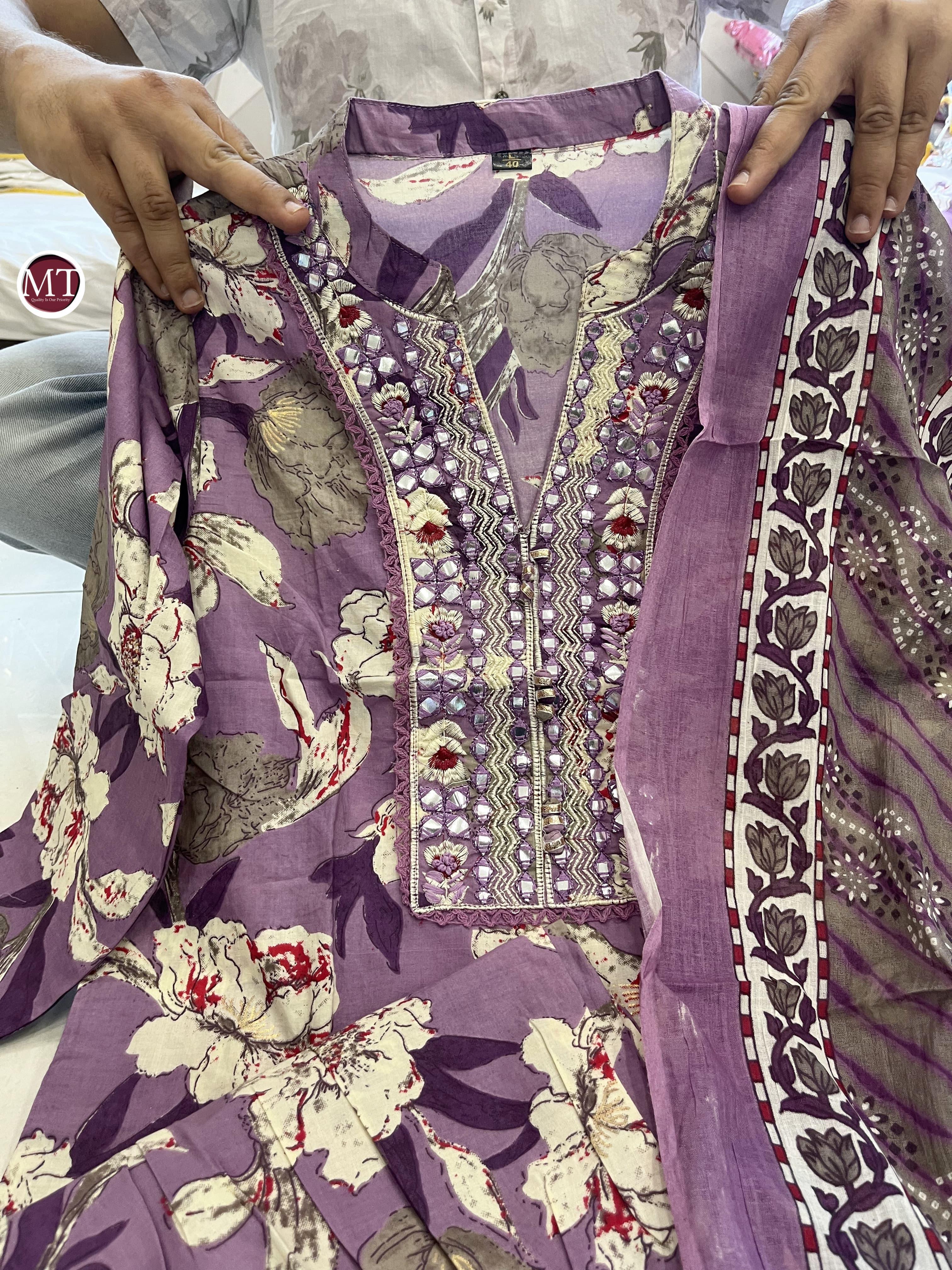 Beautiful Designer Summer Special Pure Cotton Salwar Suit