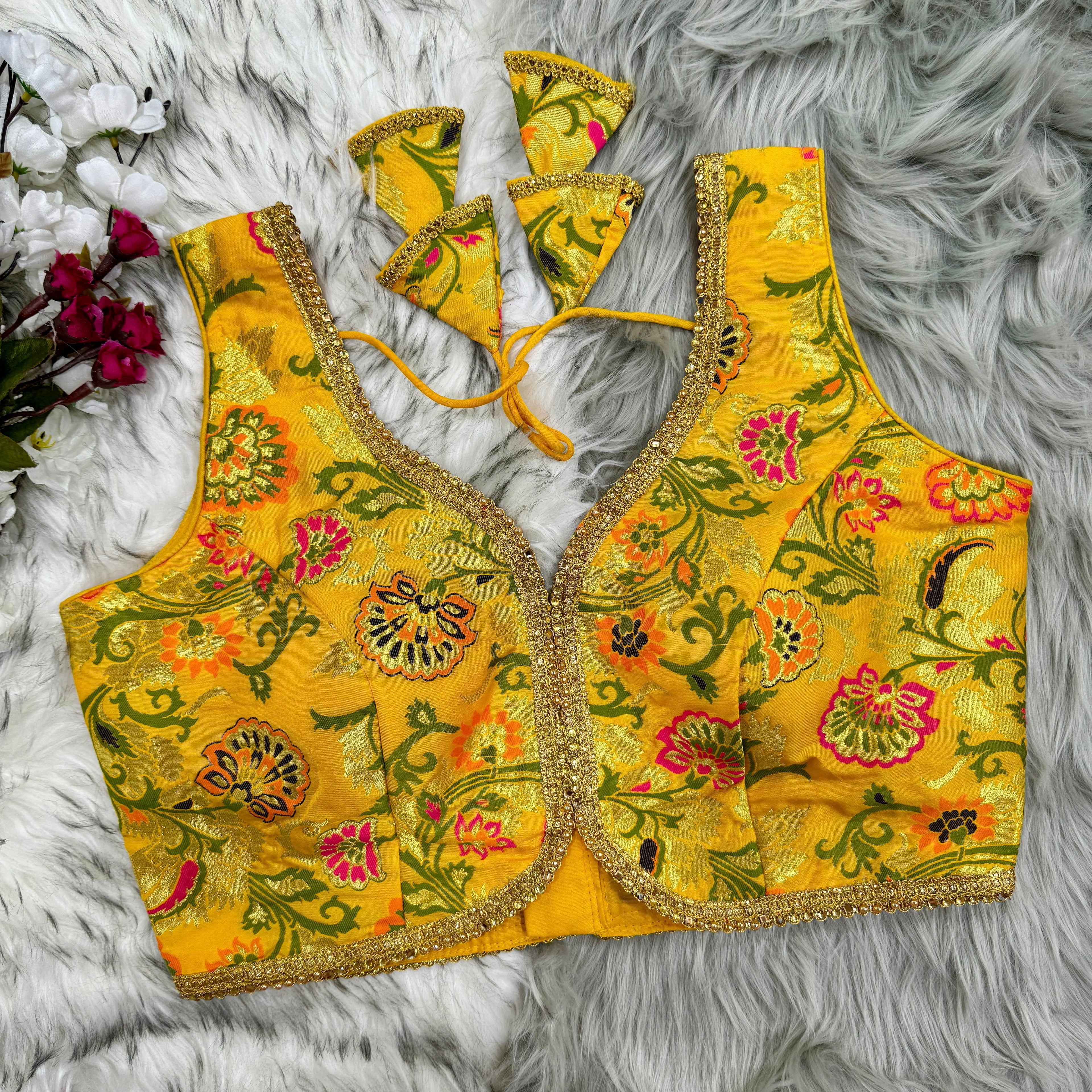 Beautiful Designer Readymade Bahubali Sequence Blouse