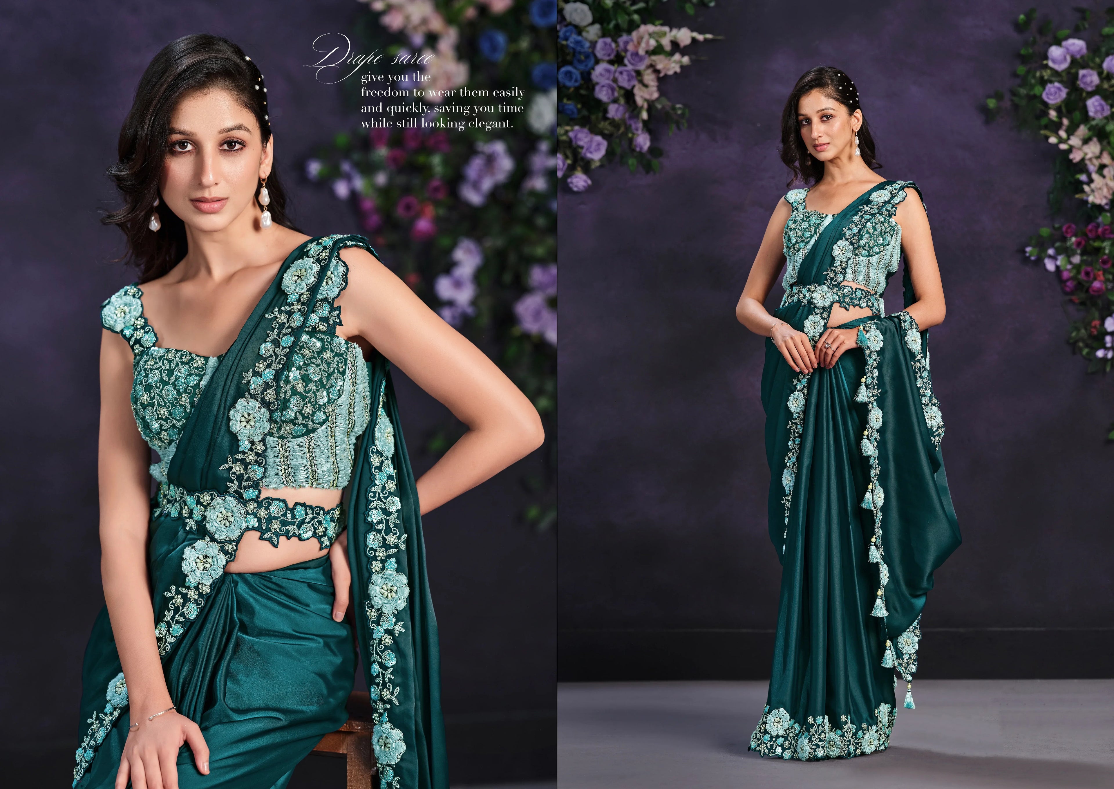 Beautiful Designer Occasion Wear Readymade Saree
