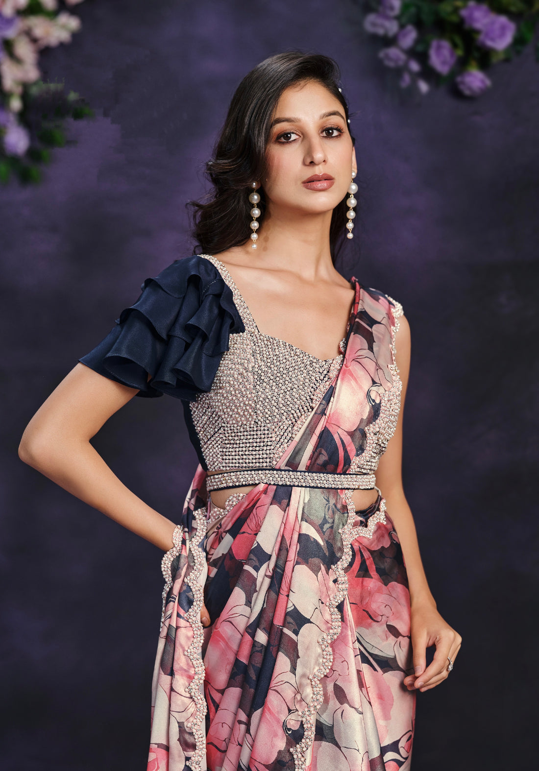 Beautiful Designer Occasion Wear Readymade Saree