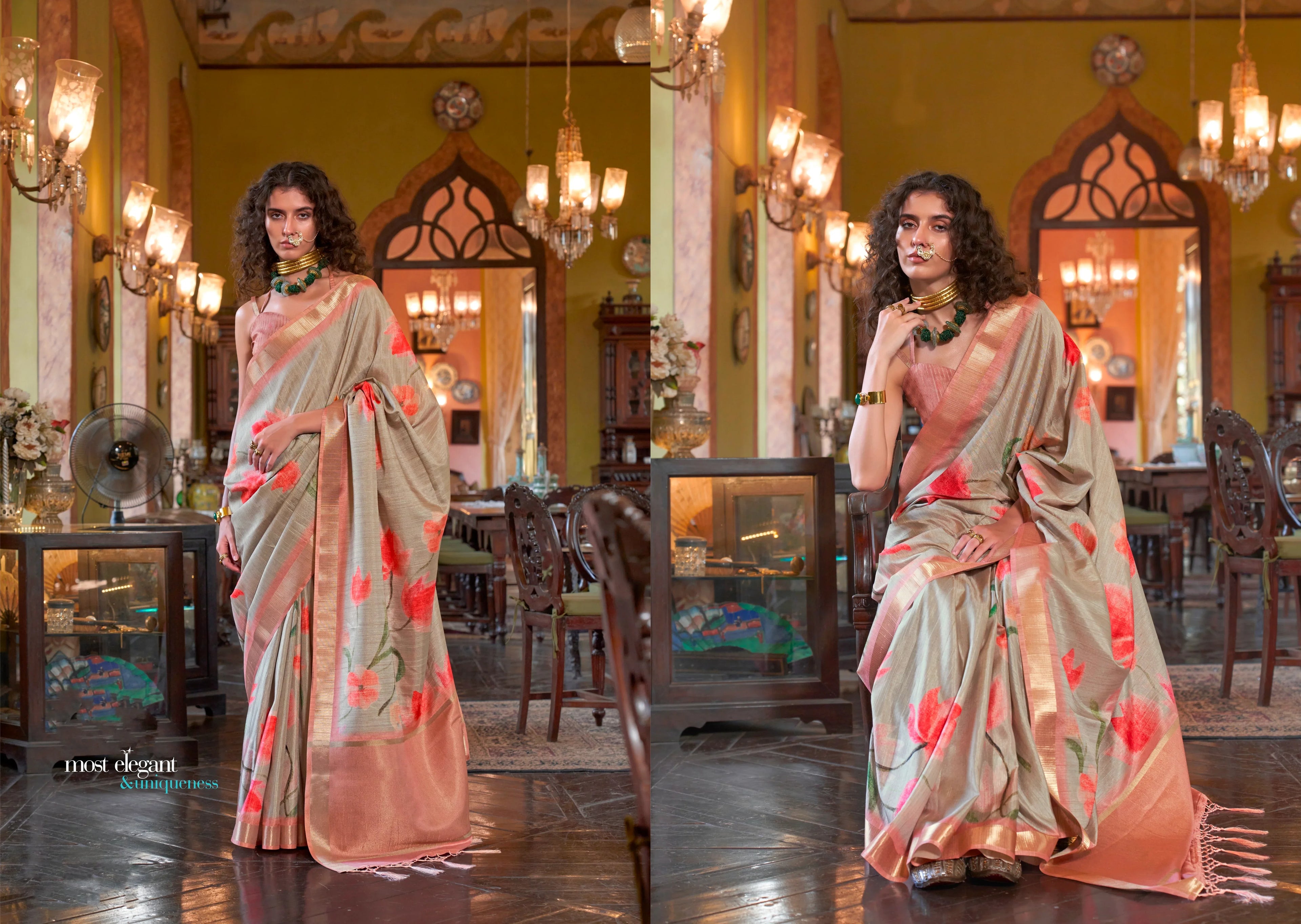 Beautiful Designer Occasion Wear Soft Banarasi Saree