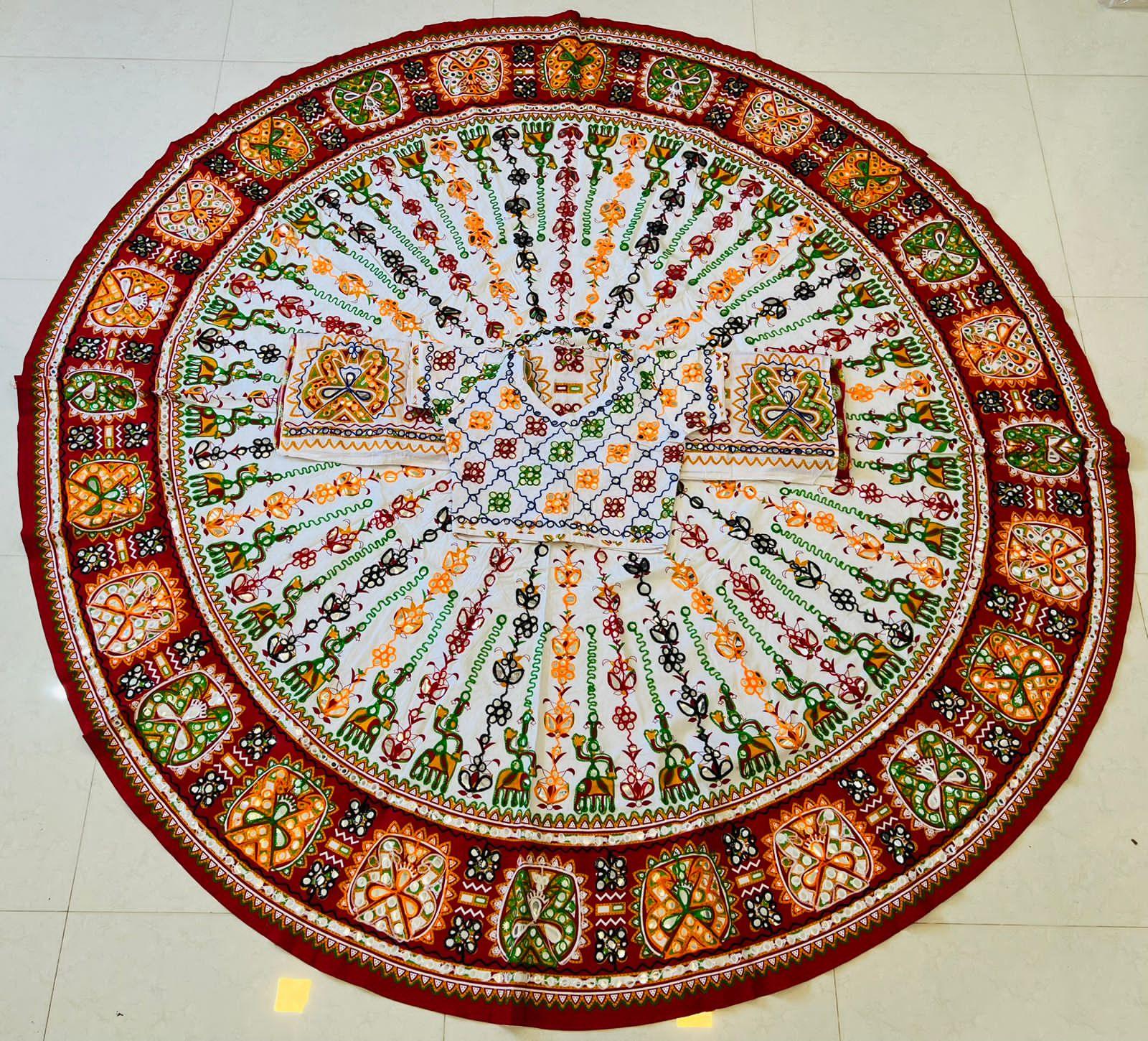 Beautiful Navratri Traditional Multicoloured Cotton Chaniya Choli