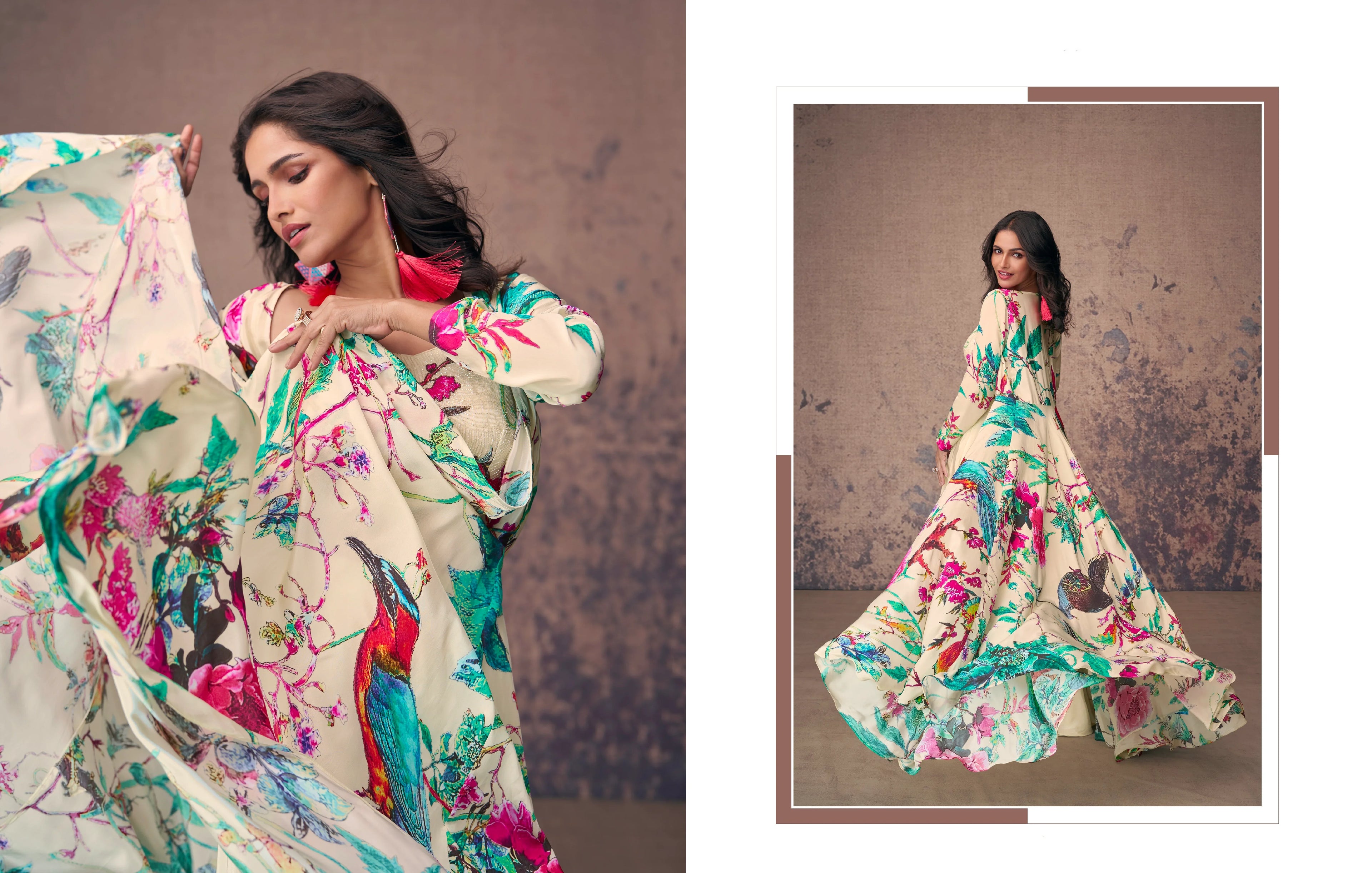 Beautiful Designer Occasion Wear Indo Western Dress