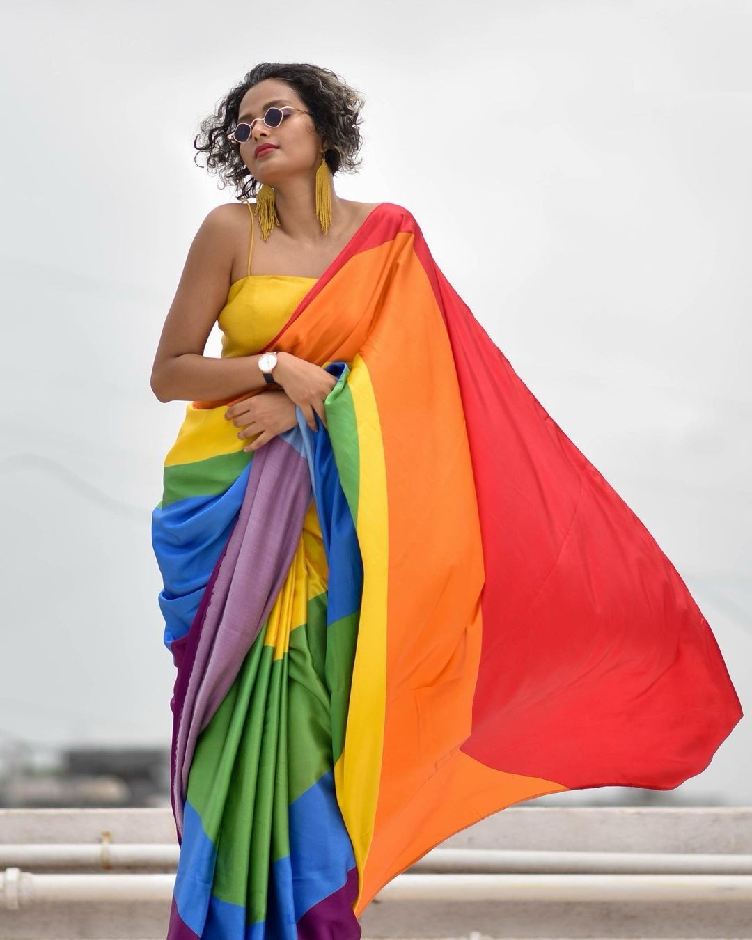 Beautiful Designer Digital Heavy Japan Satin Silk Saree