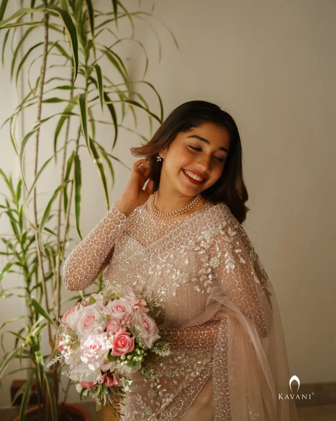 Beautiful Designer Bollywood Soft Net Sequence Saree