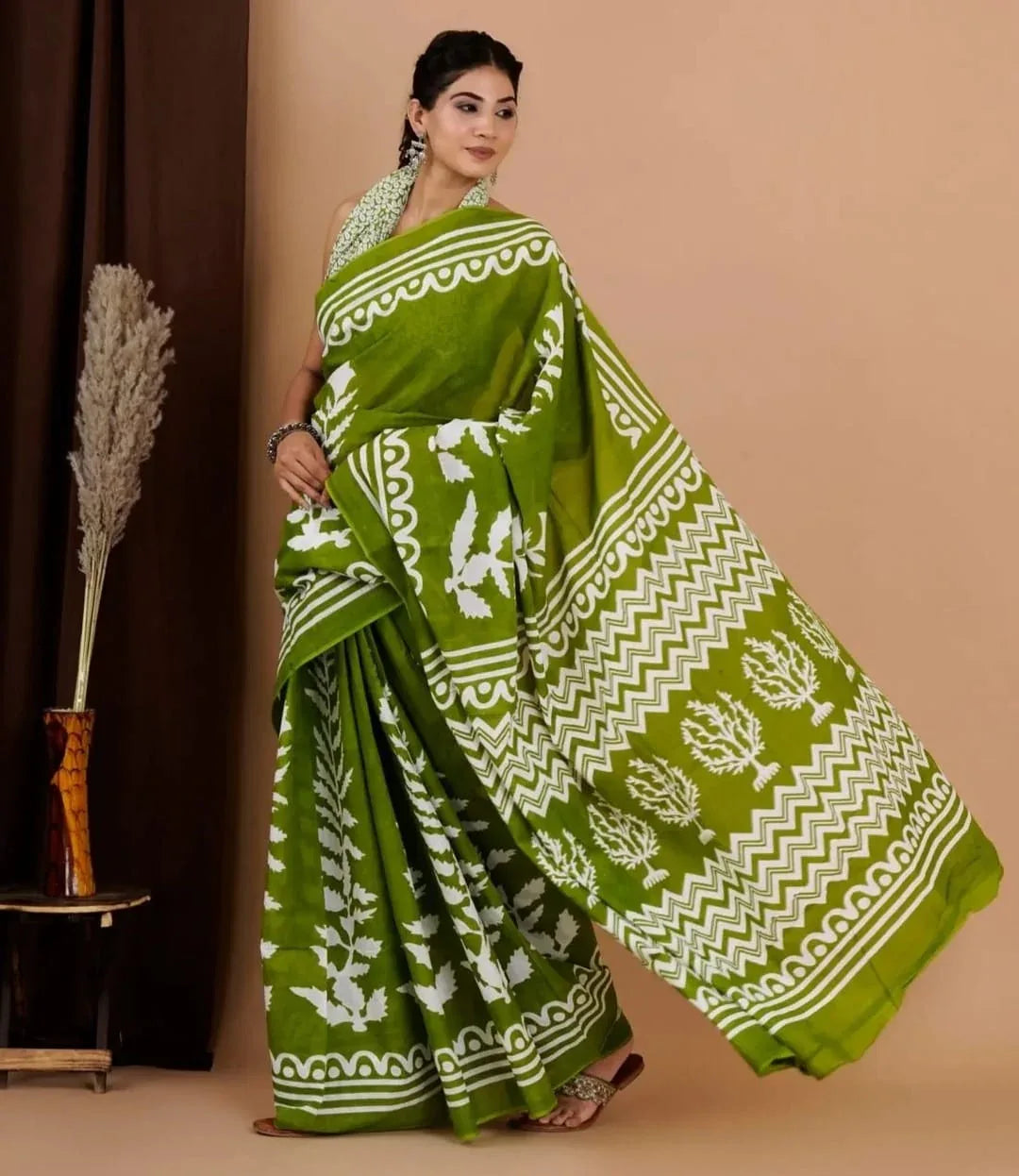 Beautiful Designer Summer Special Mono Cotton Saree