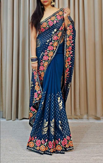 Georgette Sequence Saree