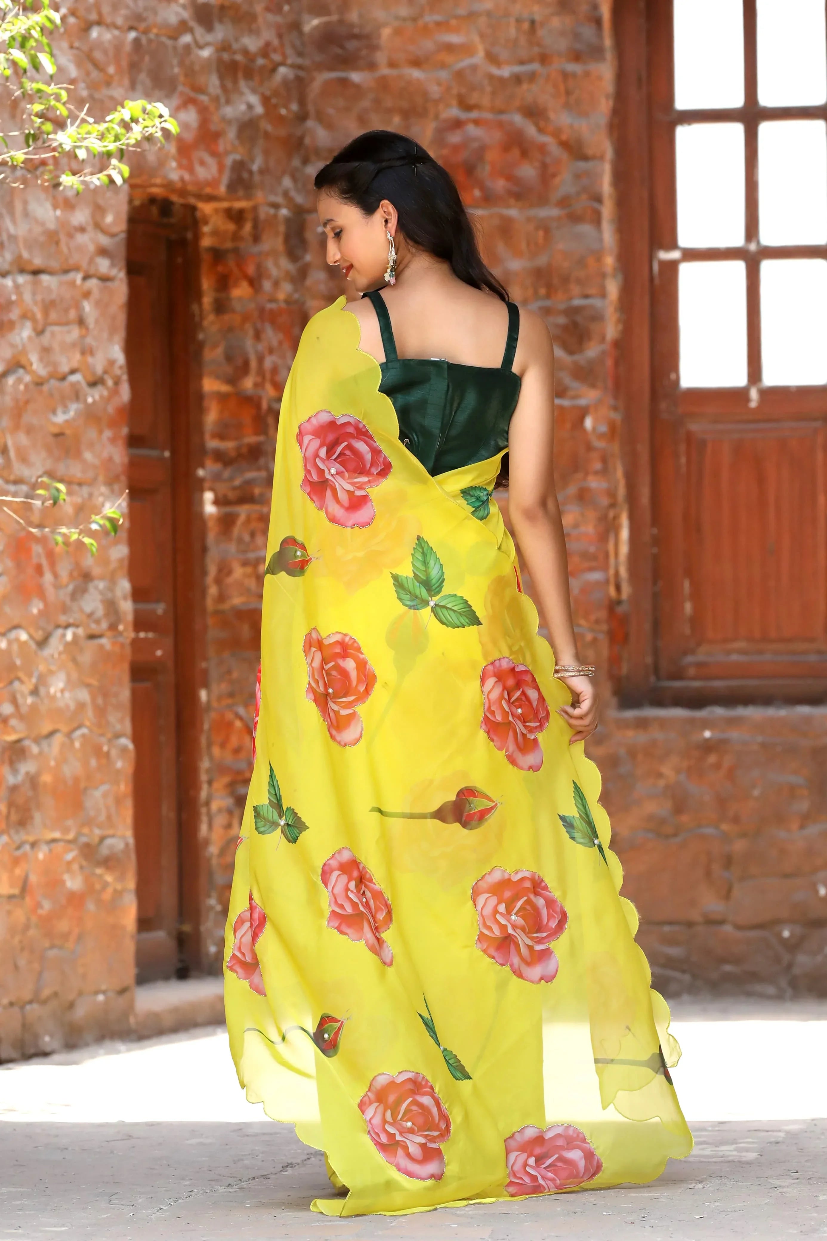 Party Wear Organza Saree