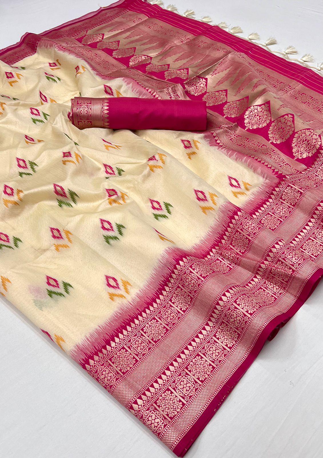 Party Wear Handloom Silk Saree