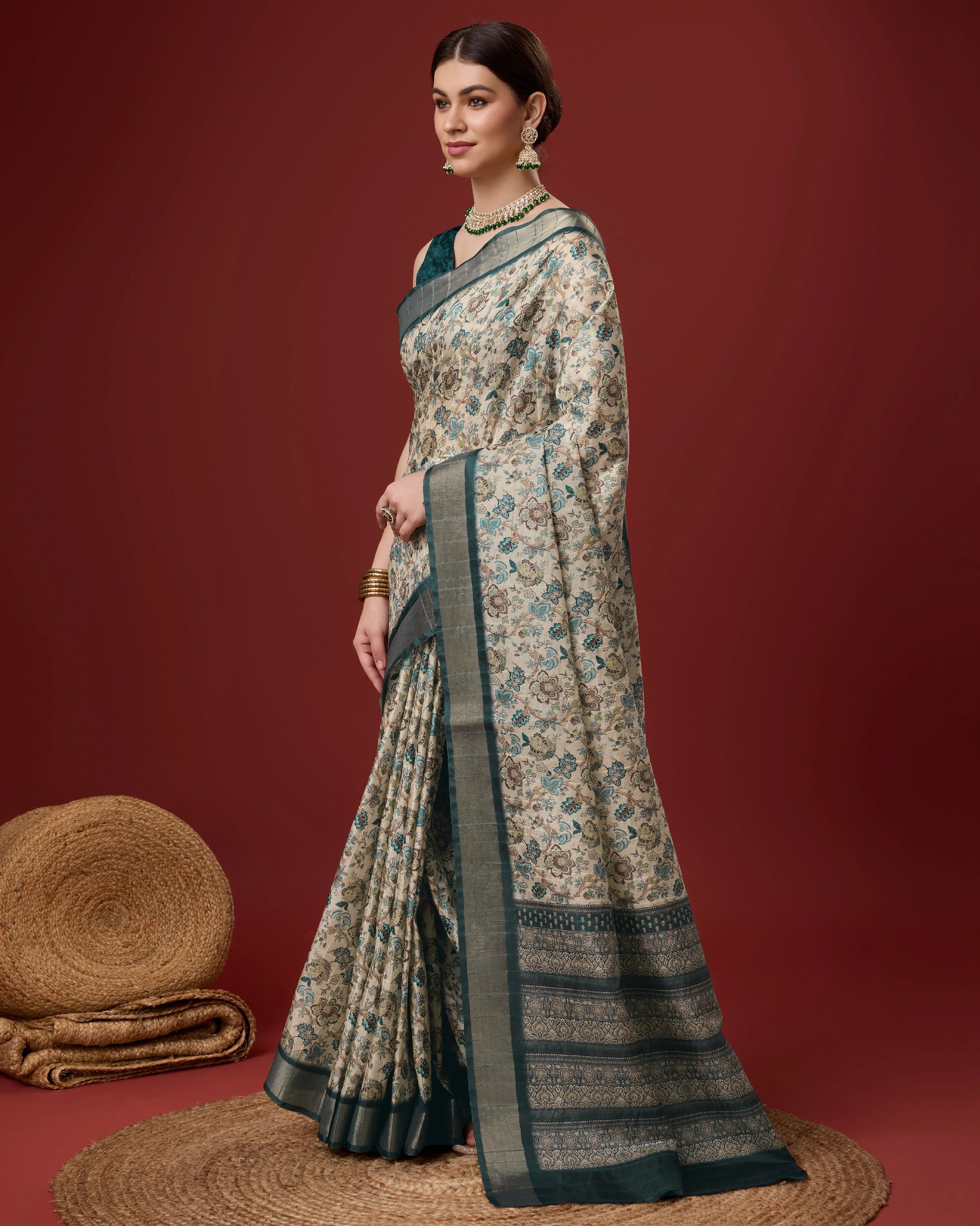 Trendy Cotton Saree with Stunning Digital Prints