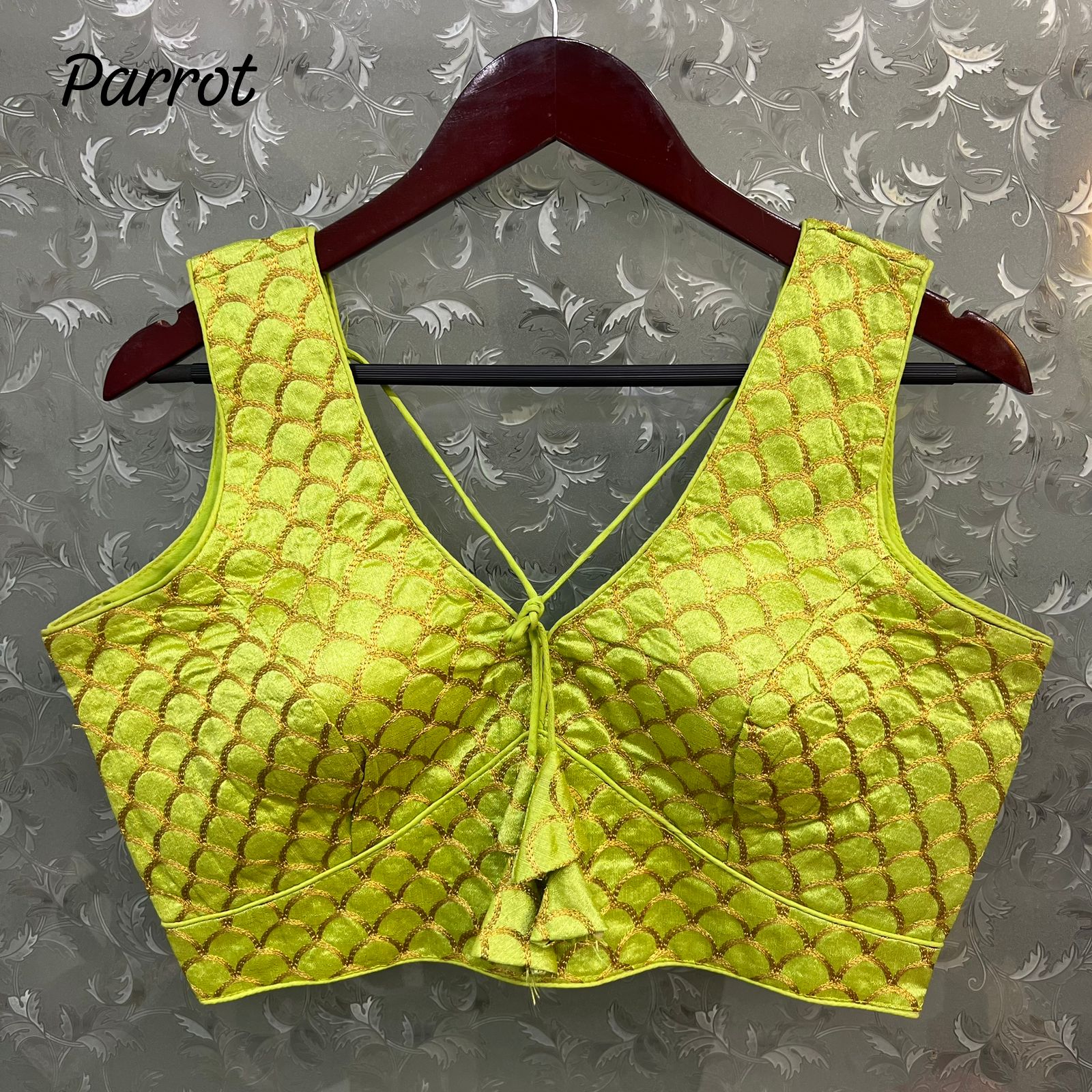 V Neck Cut Partywear Blouse