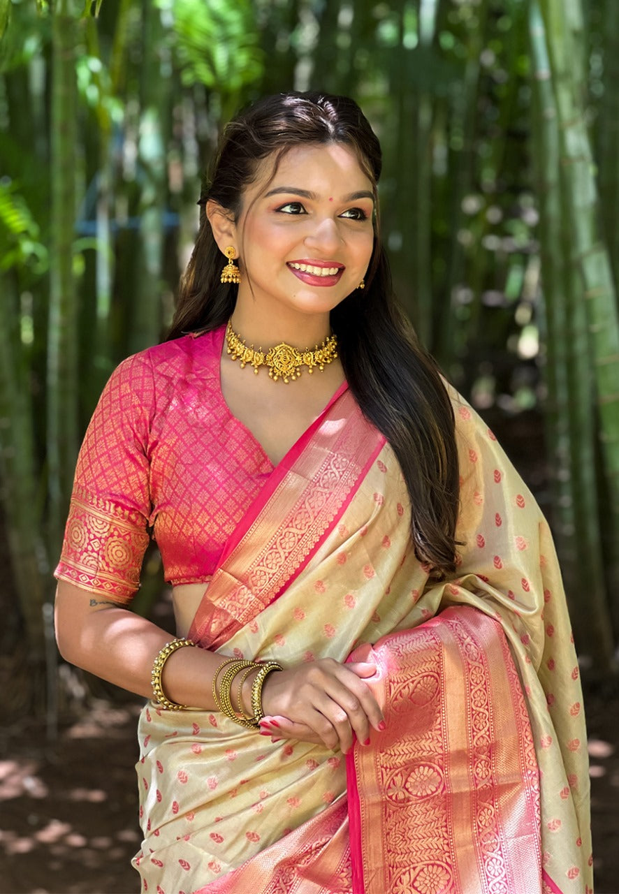 Kanjivaram Tissue Silk Saree