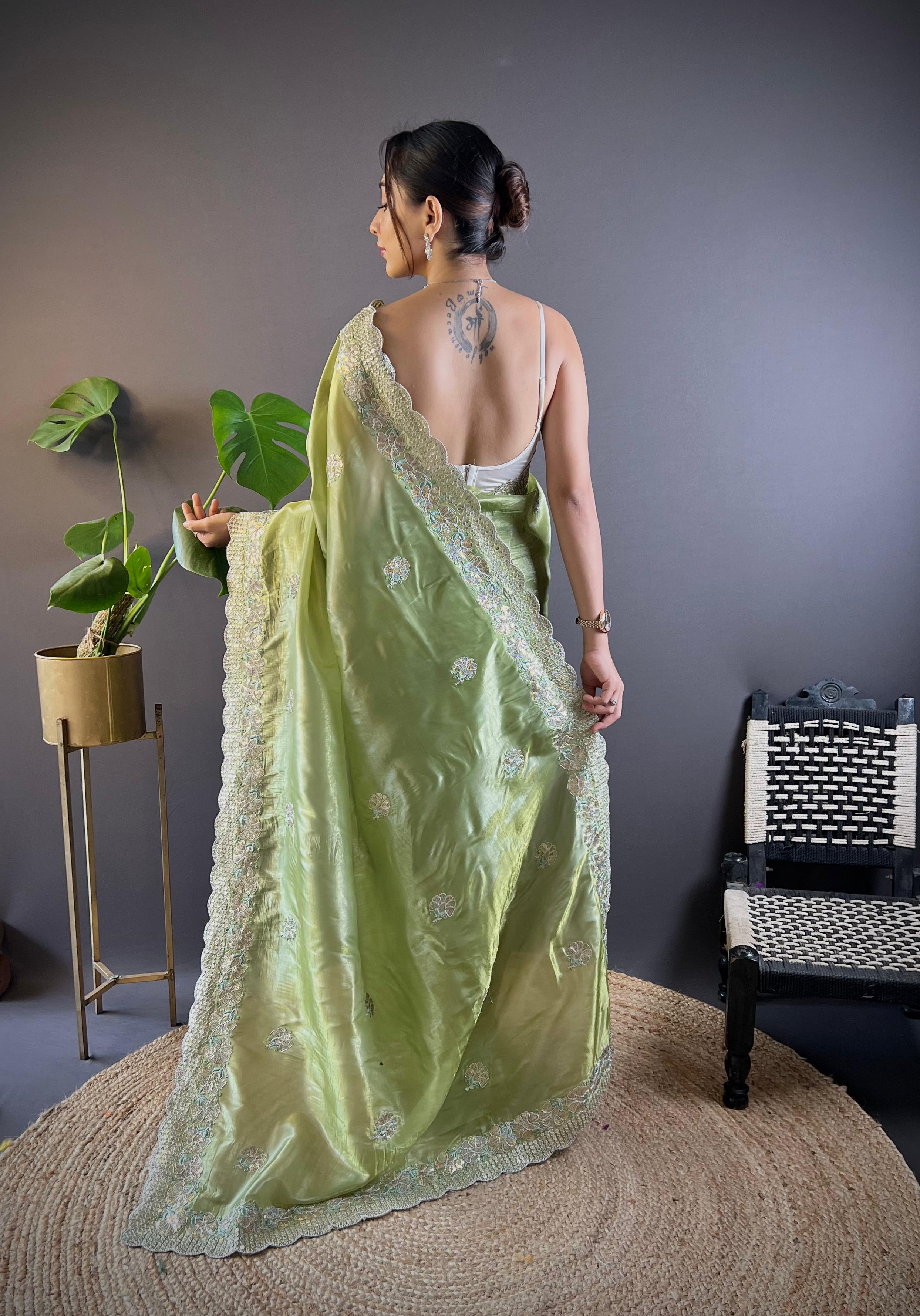 Crunchy Silk Saree