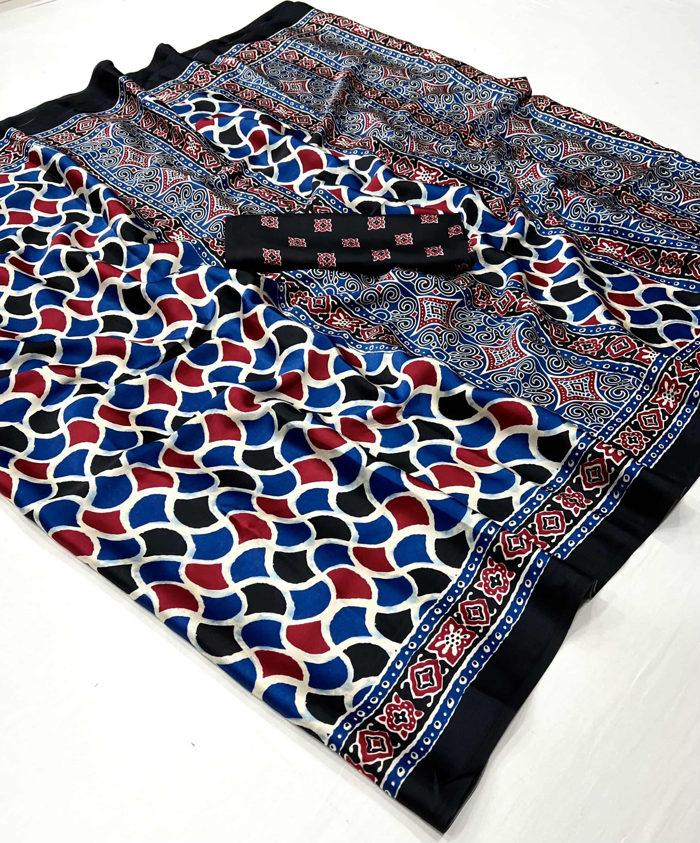 Ajrakh Saree
