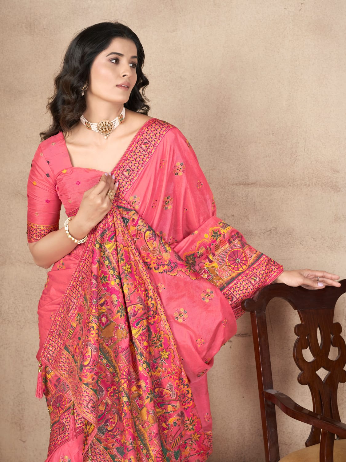 Pashmina Saree