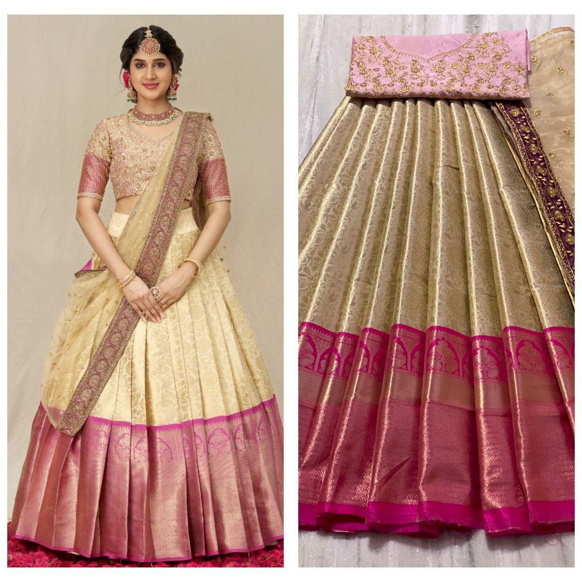 Half Lehanga Saree