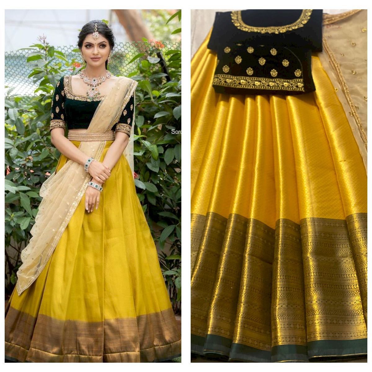 Half Lehanga Saree