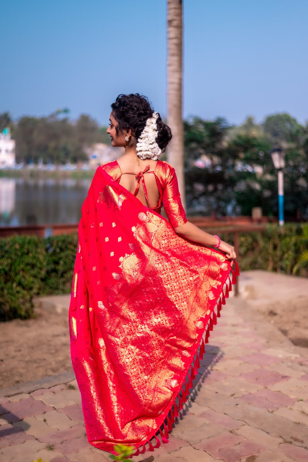 Moonga Silk Saree