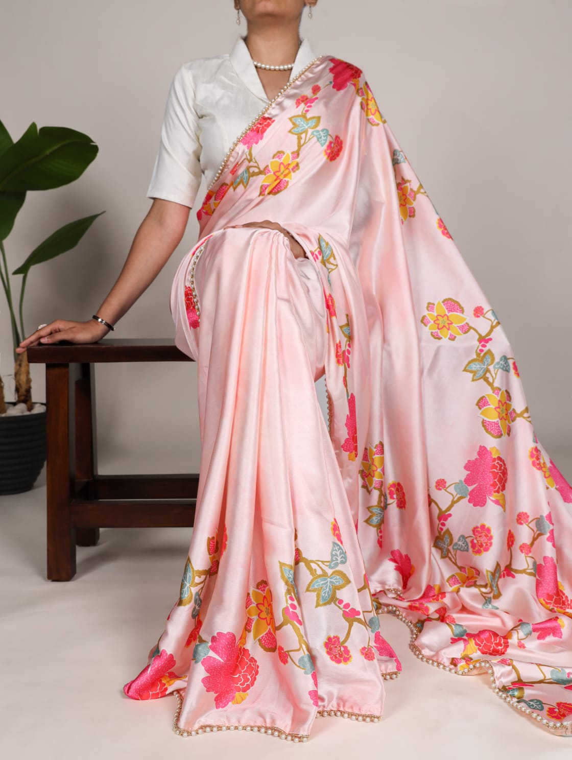 Satin Silk Saree