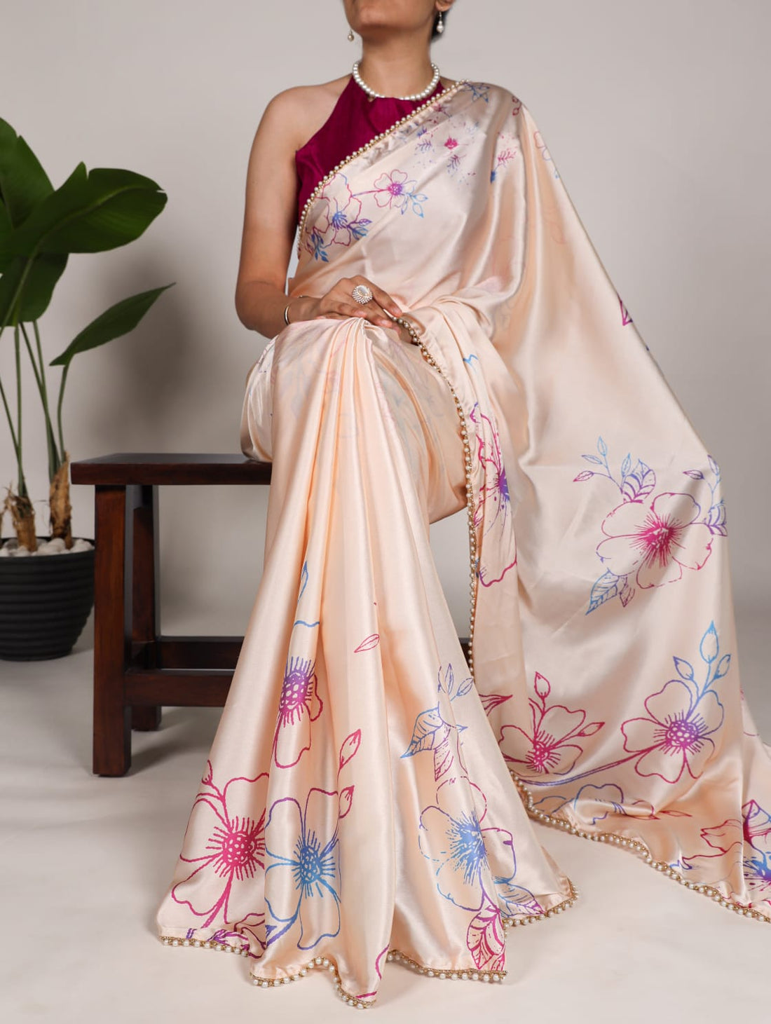 Satin Silk Saree