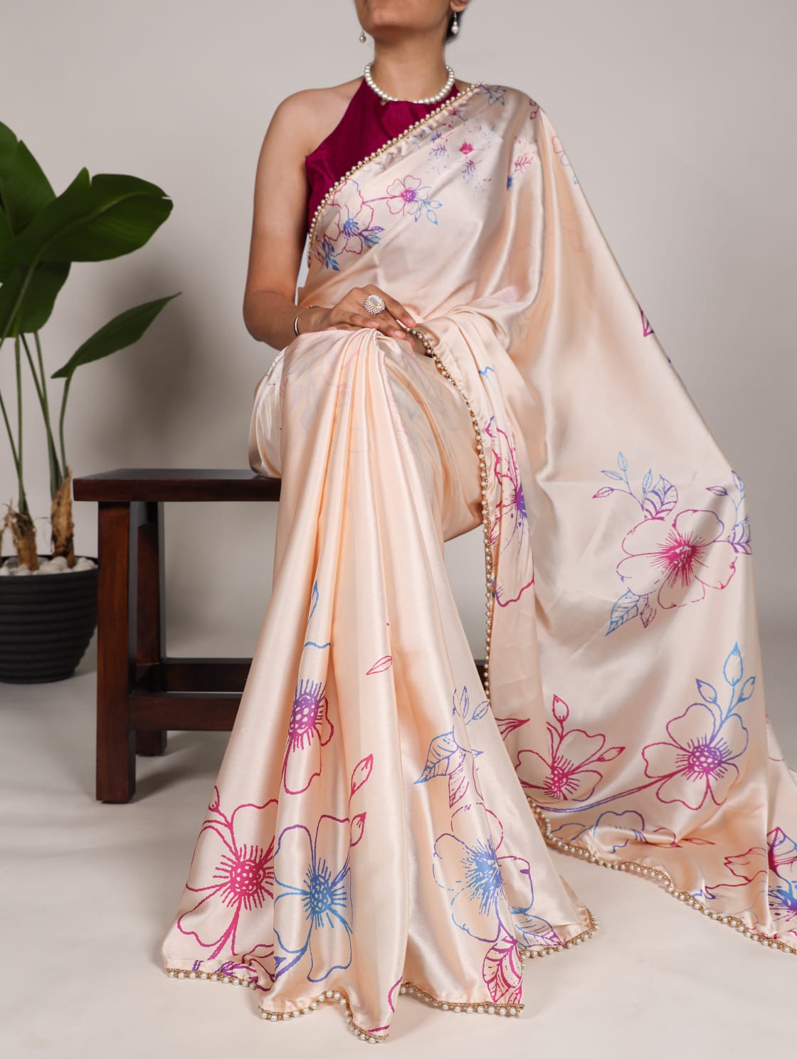 Satin Silk Saree
