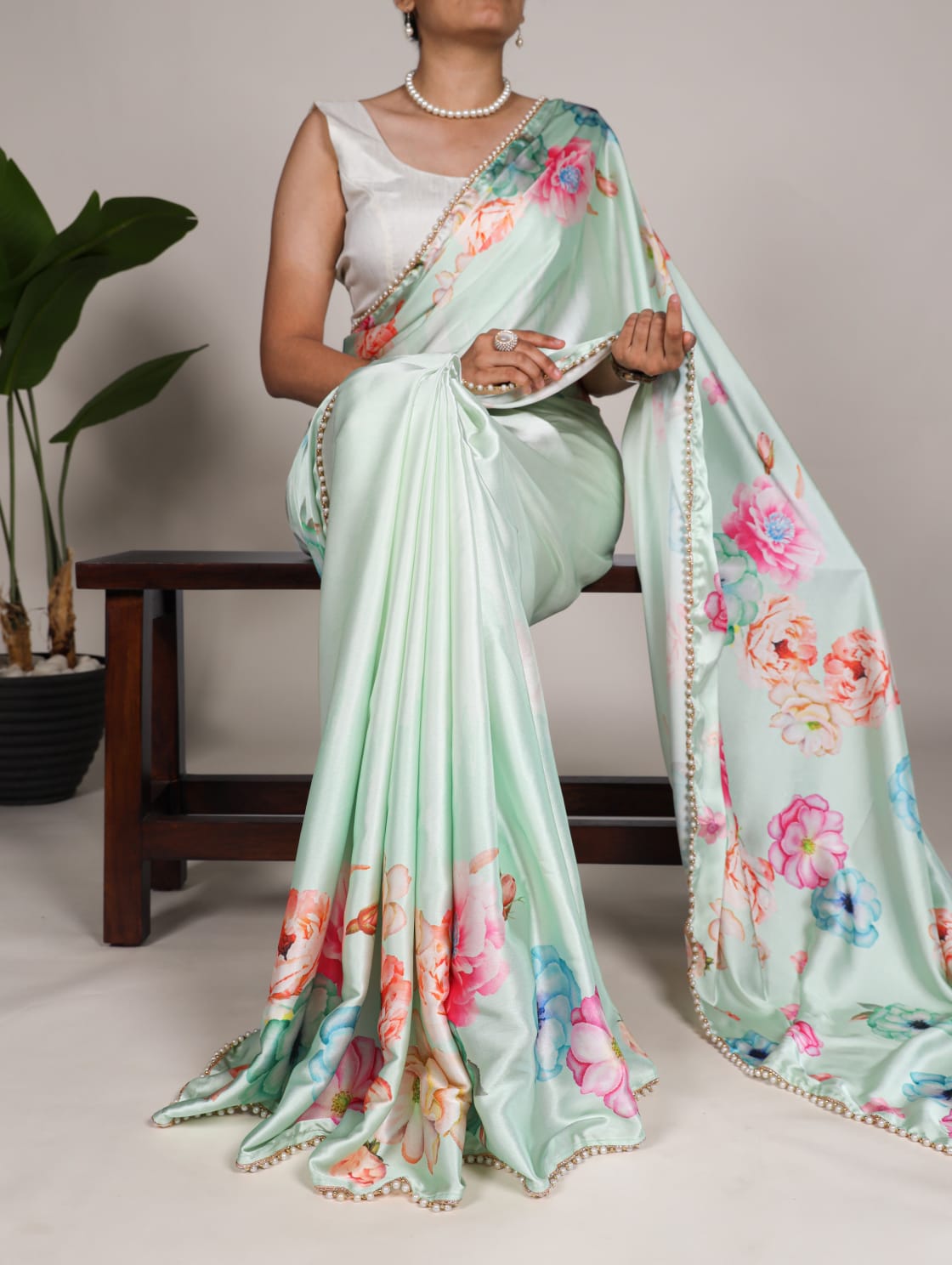 Satin Silk Saree