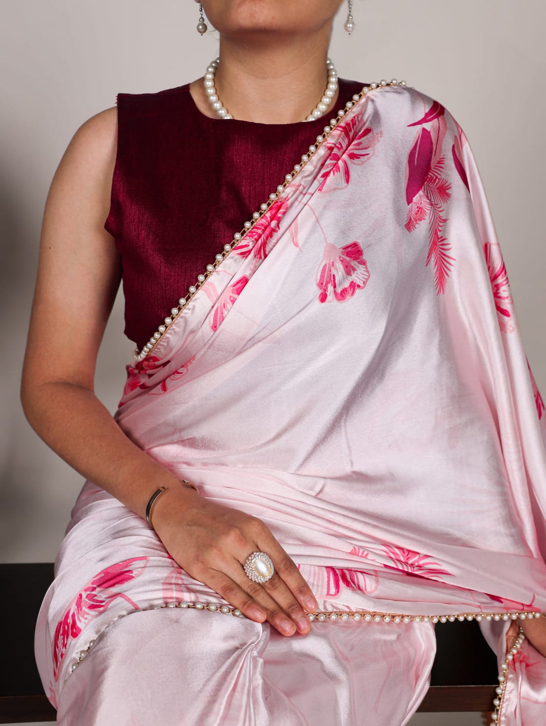 Satin Silk Saree