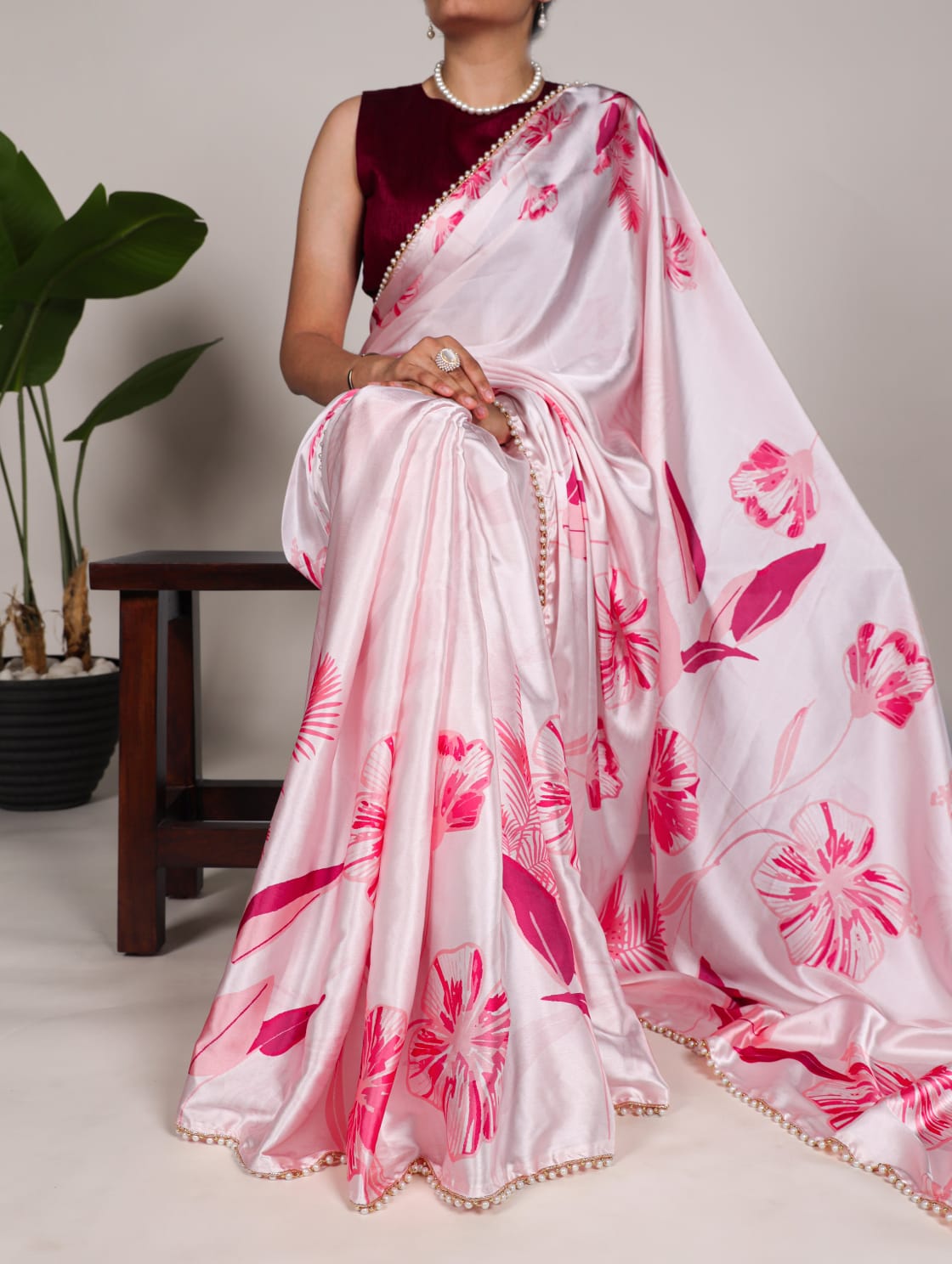 Satin Silk Saree