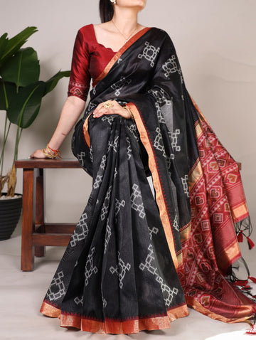 Printed saree